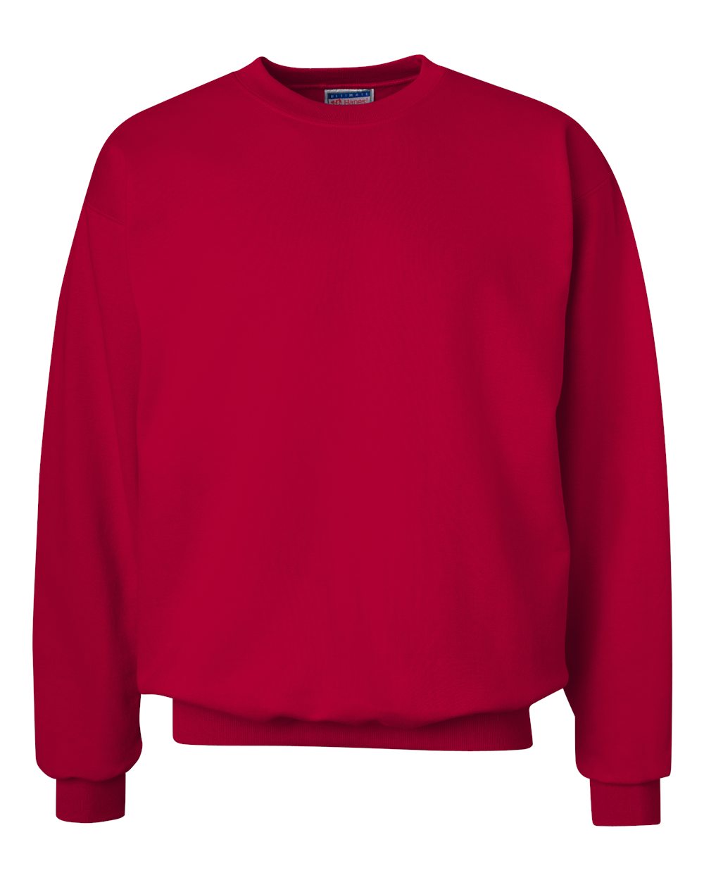 Unisex Ultimate Cotton® Crewneck Sweatshirt - Front - B21700223 - Deep Red