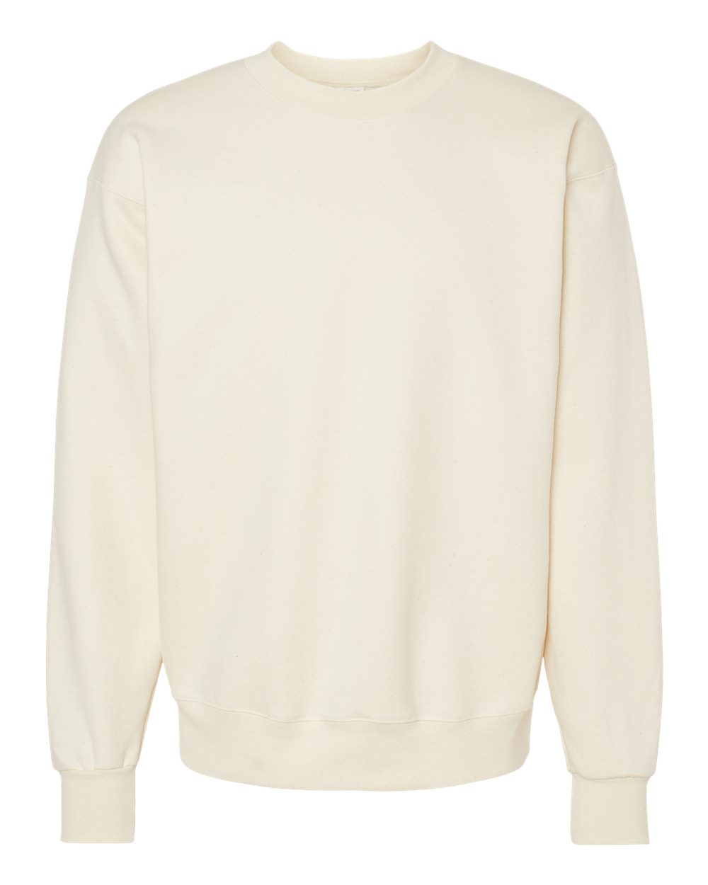 Unisex Ultimate Cotton® Crewneck Sweatshirt - Front - B21700243 - Natural