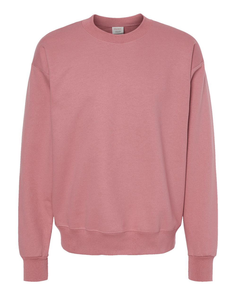 Unisex Ultimate Cotton® Crewneck Sweatshirt - Front - B21700273 - Mauve