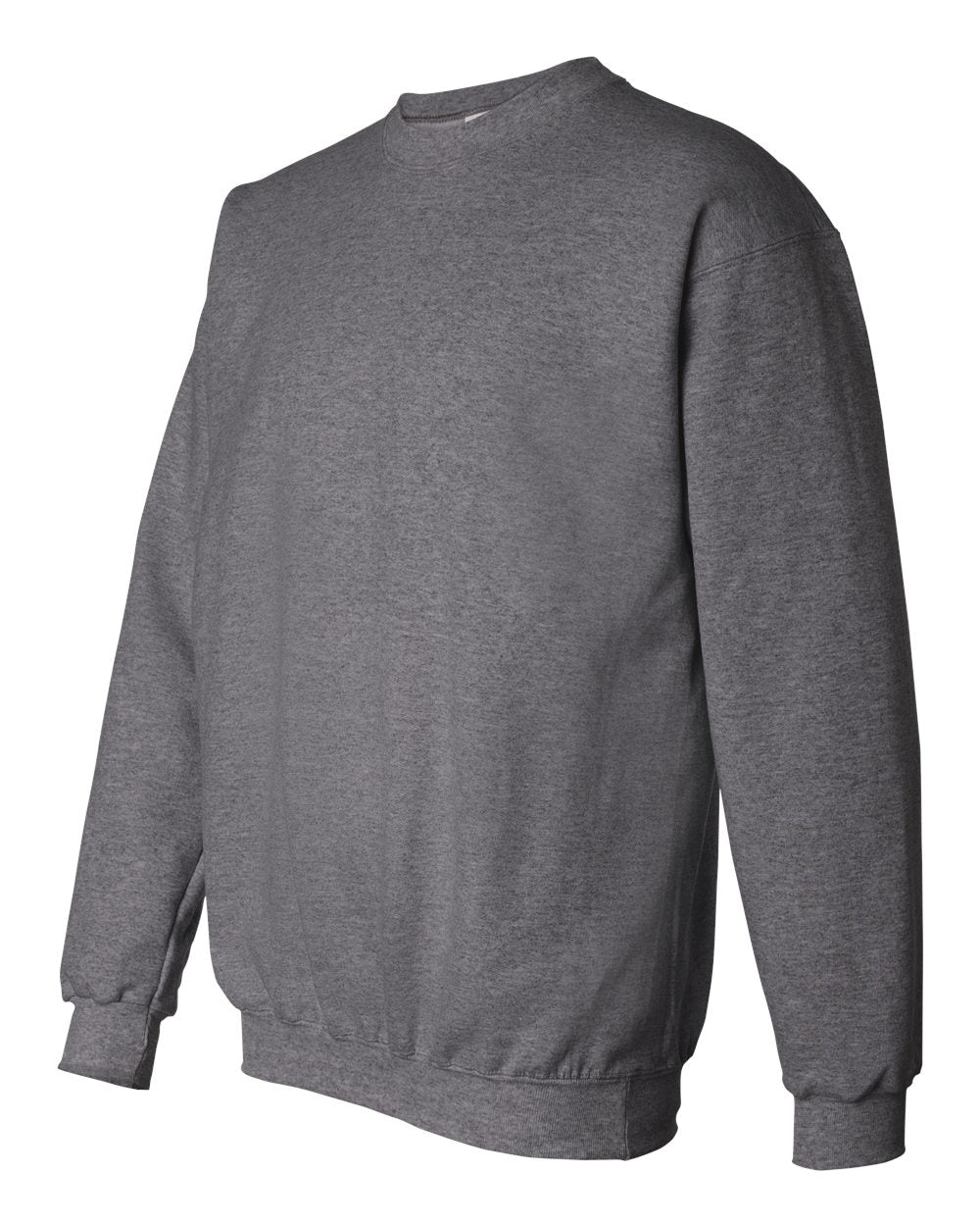 Unisex Ultimate Cotton® Crewneck Sweatshirt - Side - B21700093 - Charcoal Heather