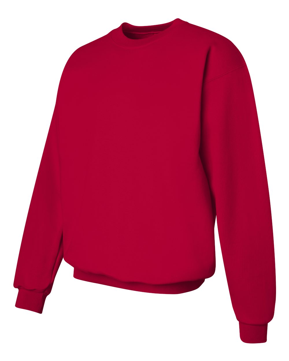 Unisex Ultimate Cotton® Crewneck Sweatshirt - Side - B21700223 - Deep Red