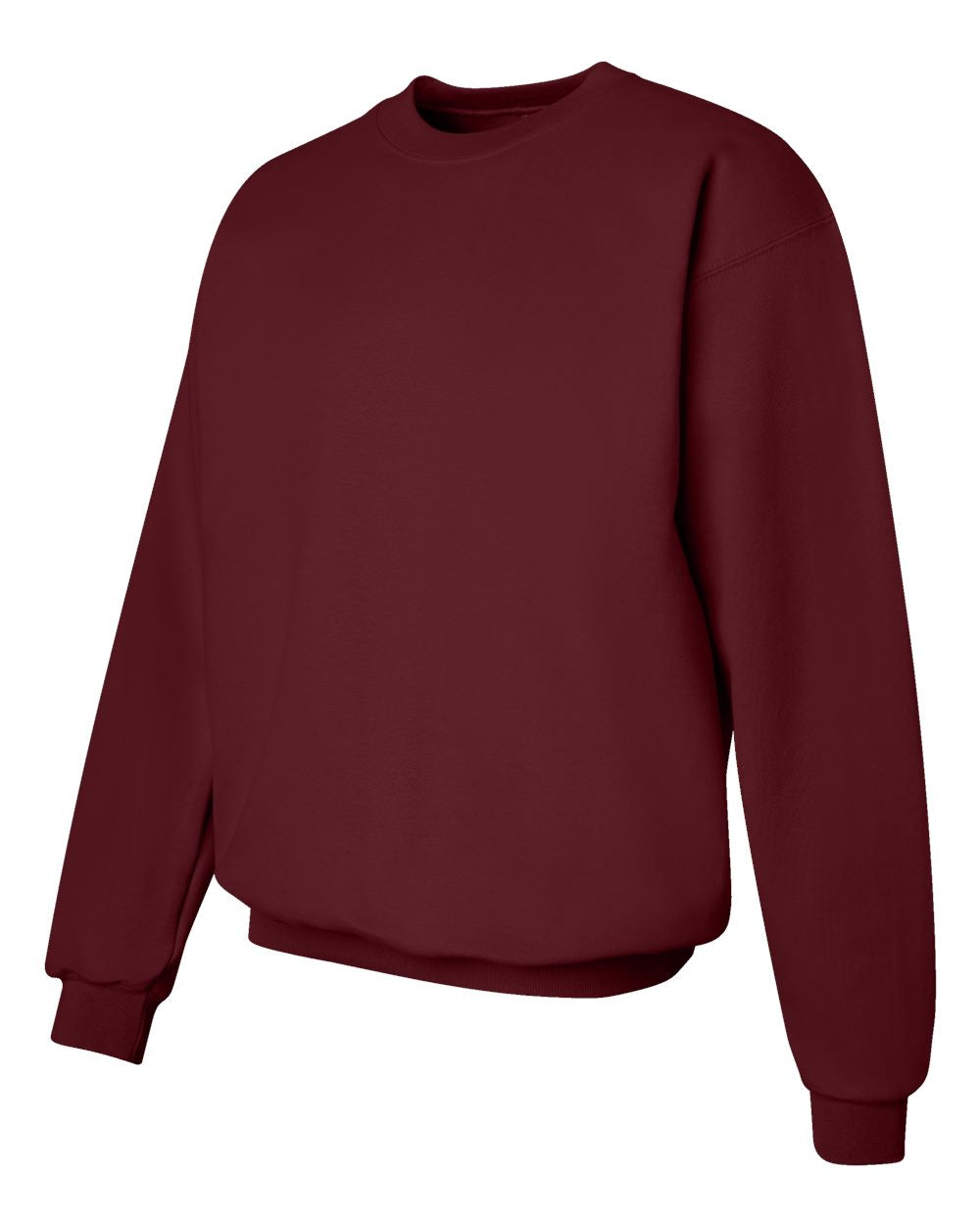 Unisex Ultimate Cotton® Crewneck Sweatshirt - Side - B21700533 - Maroon