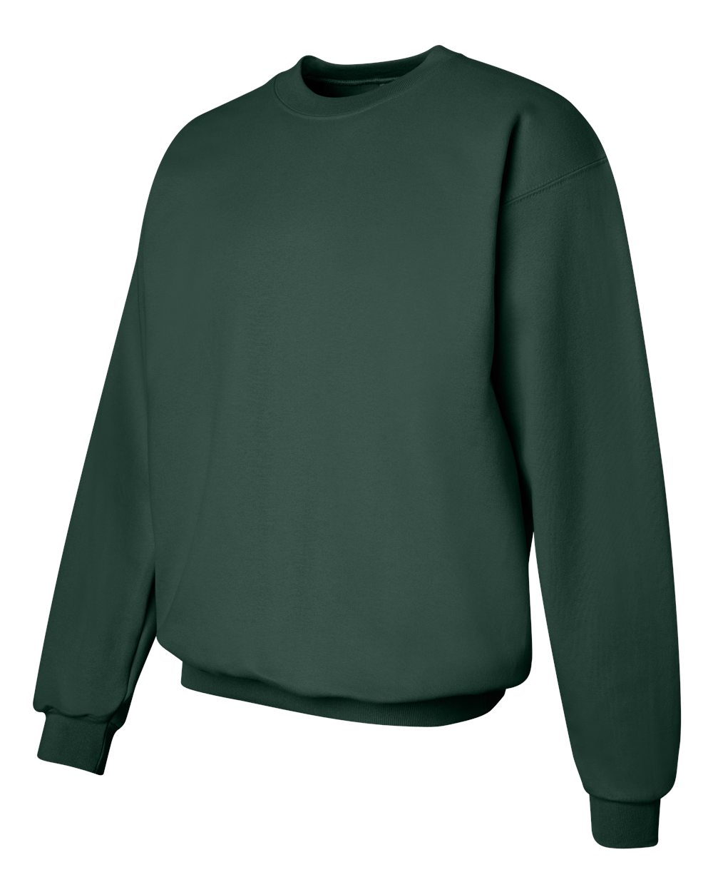 Unisex Ultimate Cotton® Crewneck Sweatshirt - Side - B21700873 - Deep Forest