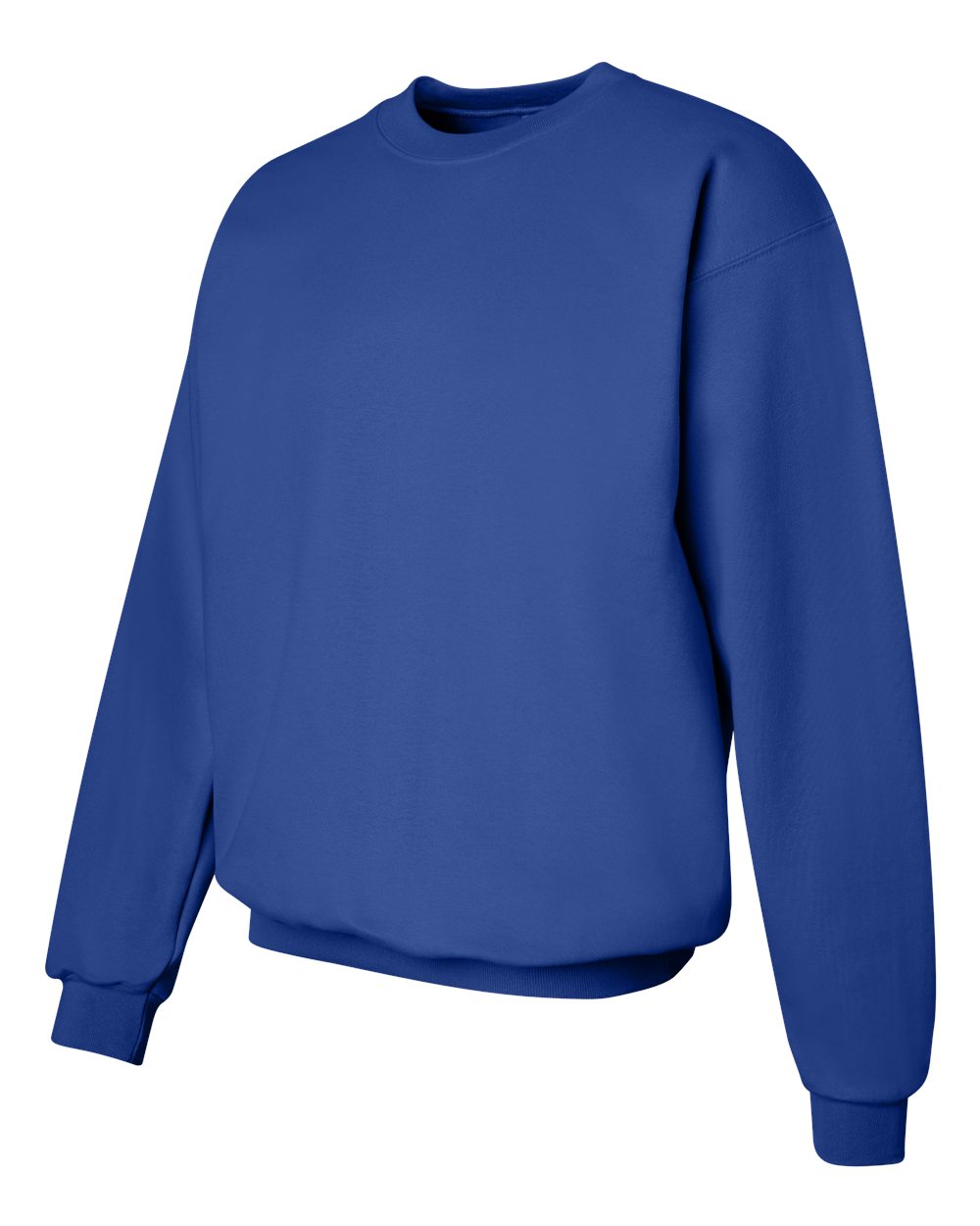 Unisex Ultimate Cotton® Crewneck Sweatshirt - Side - B21700883 - Deep Royal