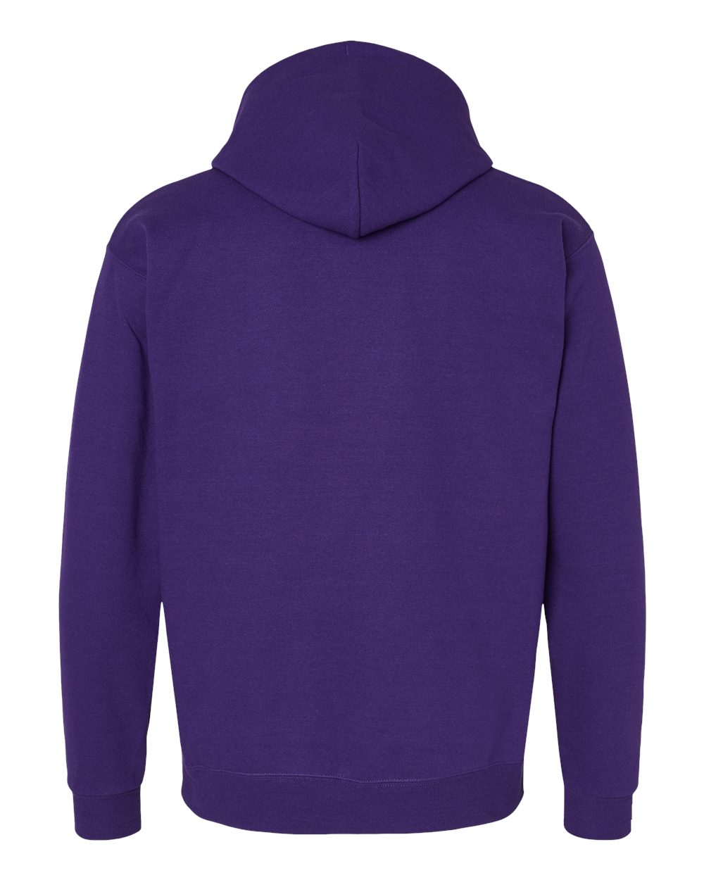 Unisex Ecosmart® Hooded Sweatshirt - Back - B22000043 - Athletic Purple