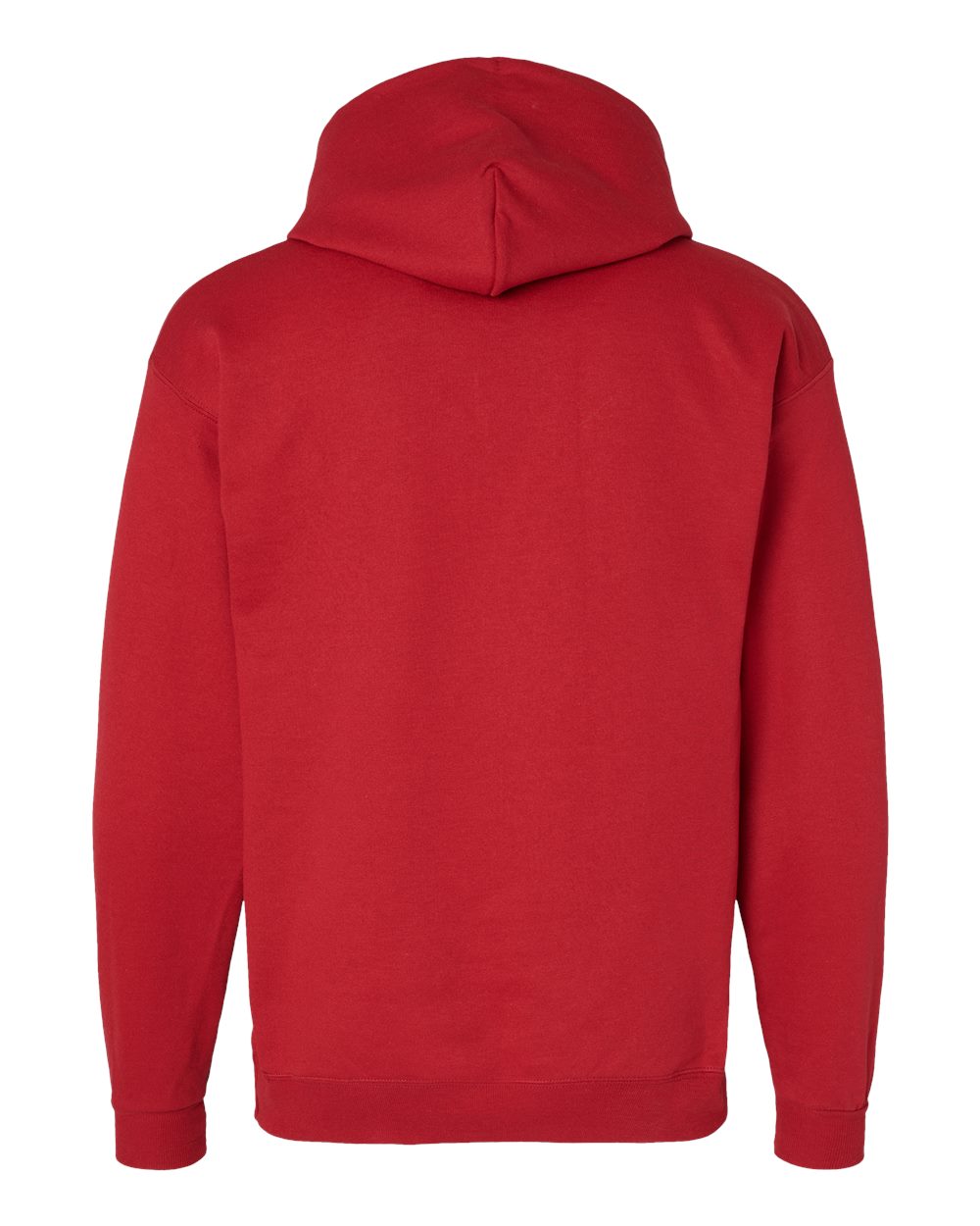 Unisex Ecosmart® Hooded Sweatshirt - Back - B22000063 - Athletic Crimson