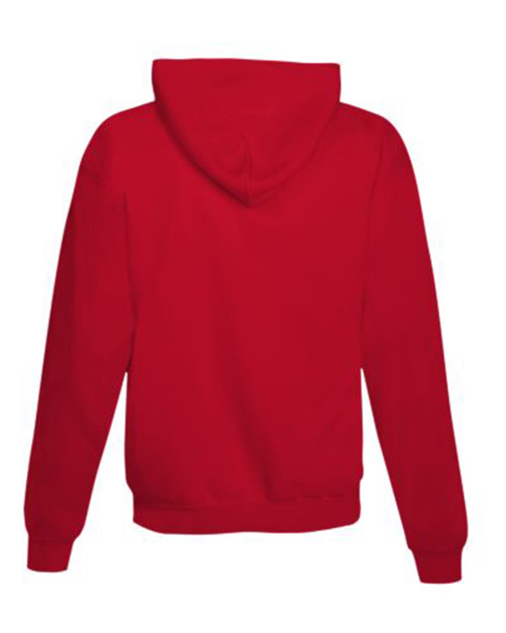 Unisex Ecosmart® Hooded Sweatshirt - Back - B22000073 - Athletic Red