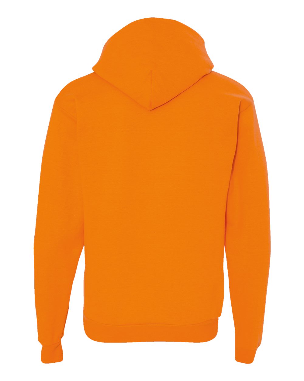 Unisex Ecosmart® Hooded Sweatshirt - Back - B22000343 - Safety Orange