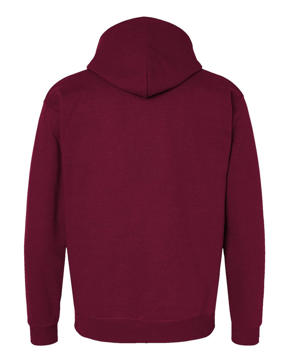 Unisex Ecosmart® Hooded Sweatshirt - Back - B22000563 - Athletic Cardinal