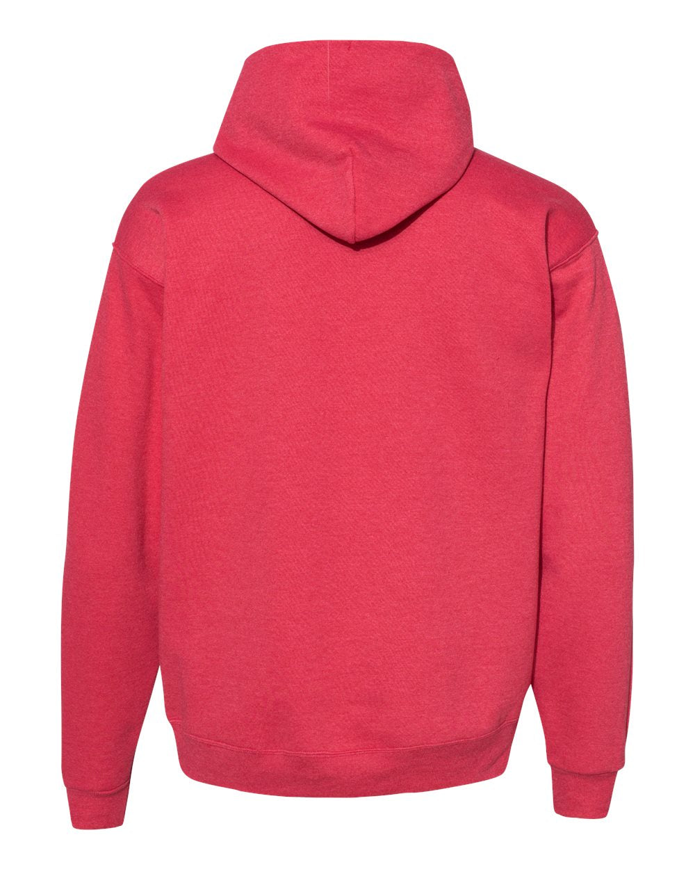 Unisex Ecosmart® Hooded Sweatshirt - Back - B22000713 - Heather Red