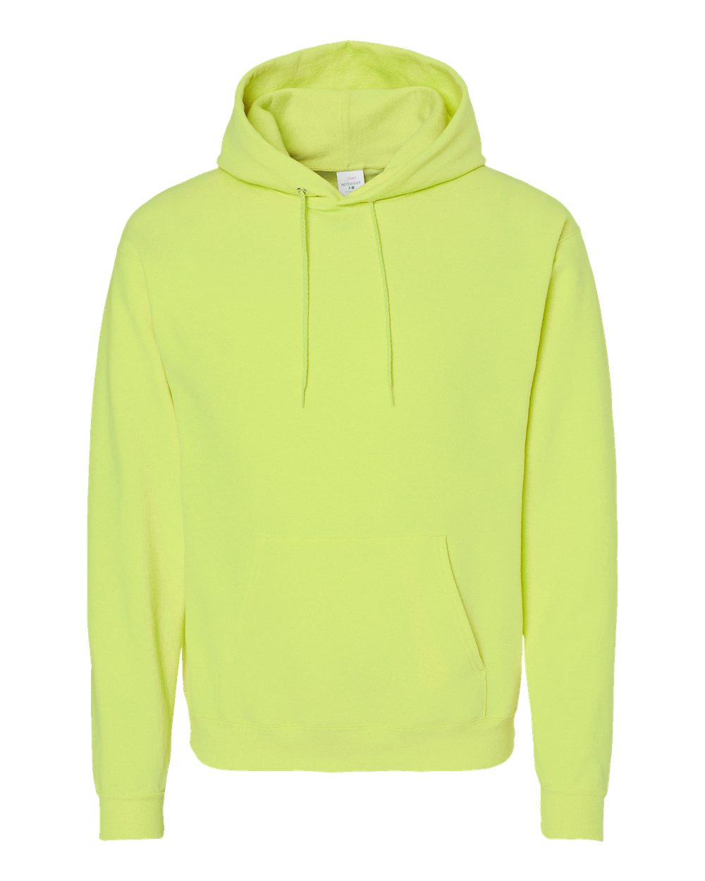 Unisex Ecosmart® Hooded Sweatshirt - Front - B22000163 - Safety Green