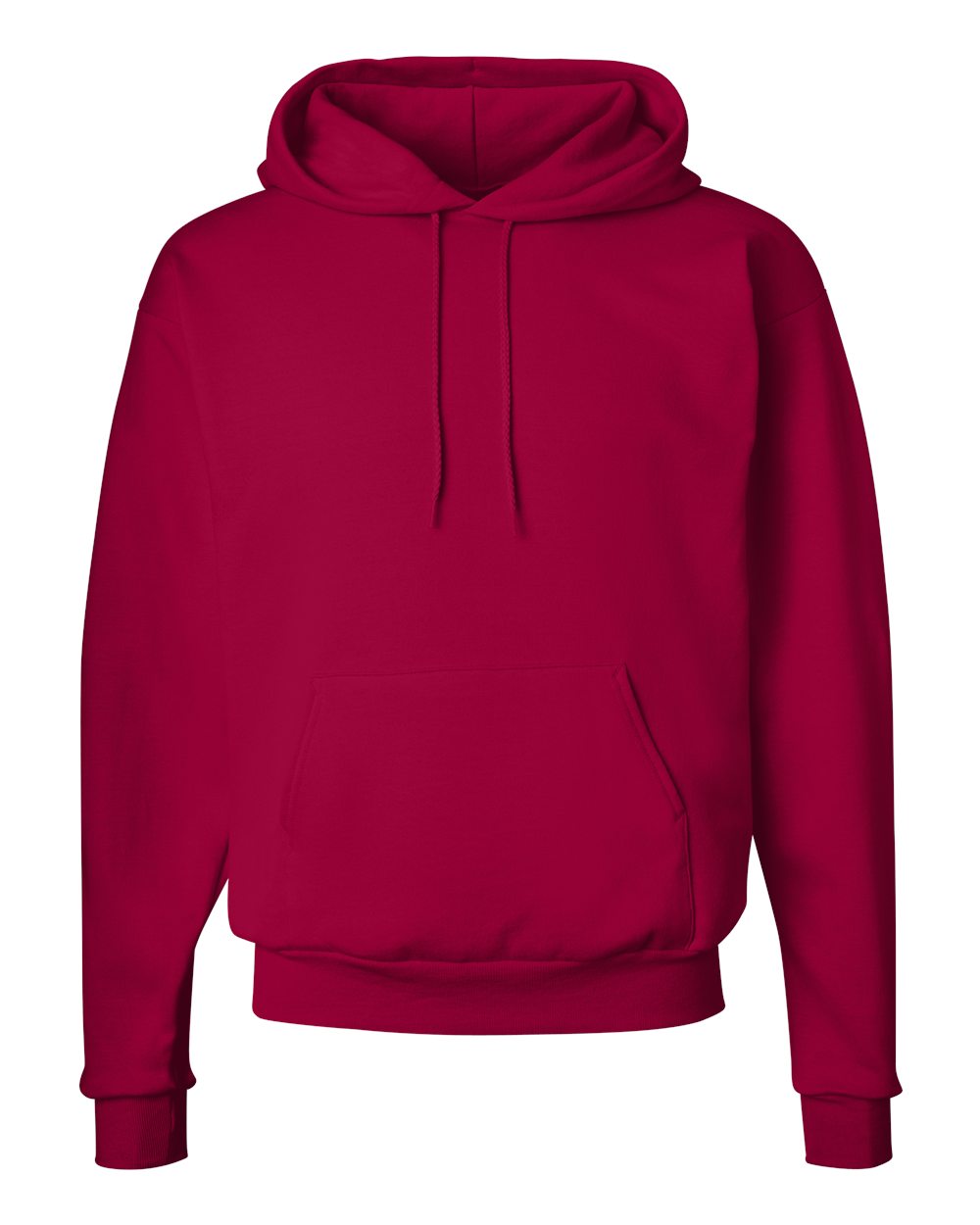 Unisex Ecosmart® Hooded Sweatshirt - Front - B22000223 - Deep Red