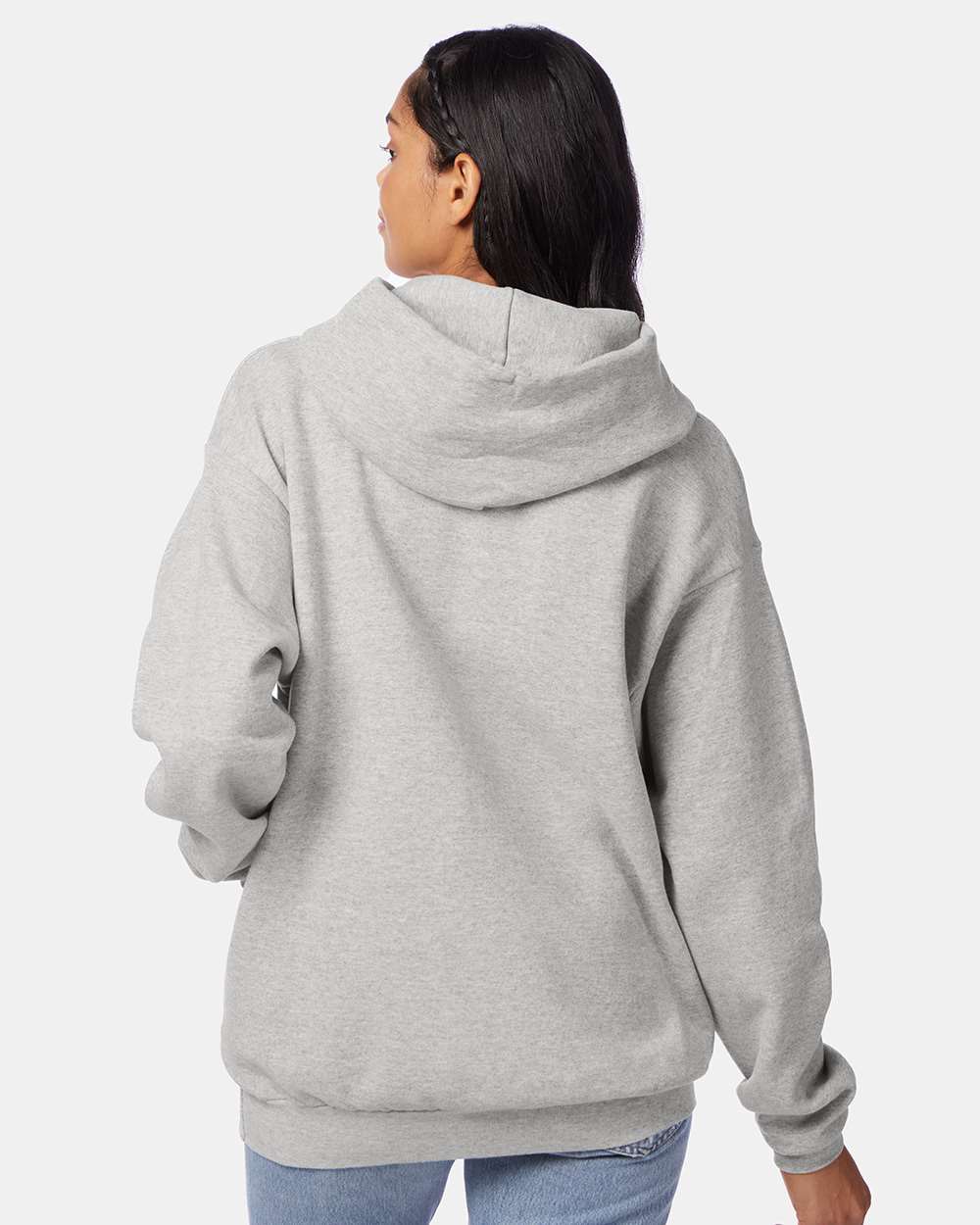 Unisex Ecosmart® Hooded Sweatshirt - OnModelBack - B22000023 - Ash