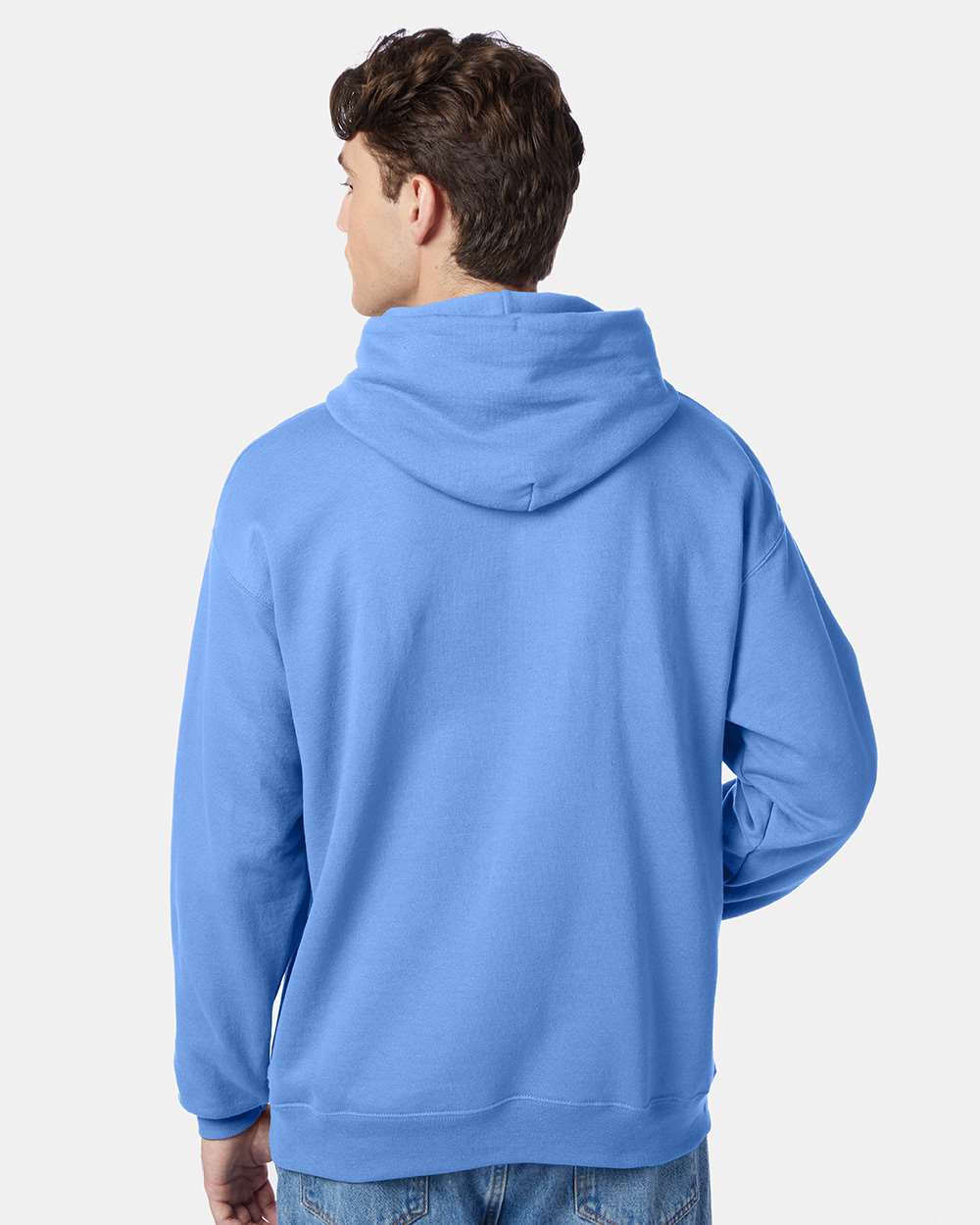 Unisex Ecosmart® Hooded Sweatshirt - OnModelBack - B22000233 - Carolina Blue