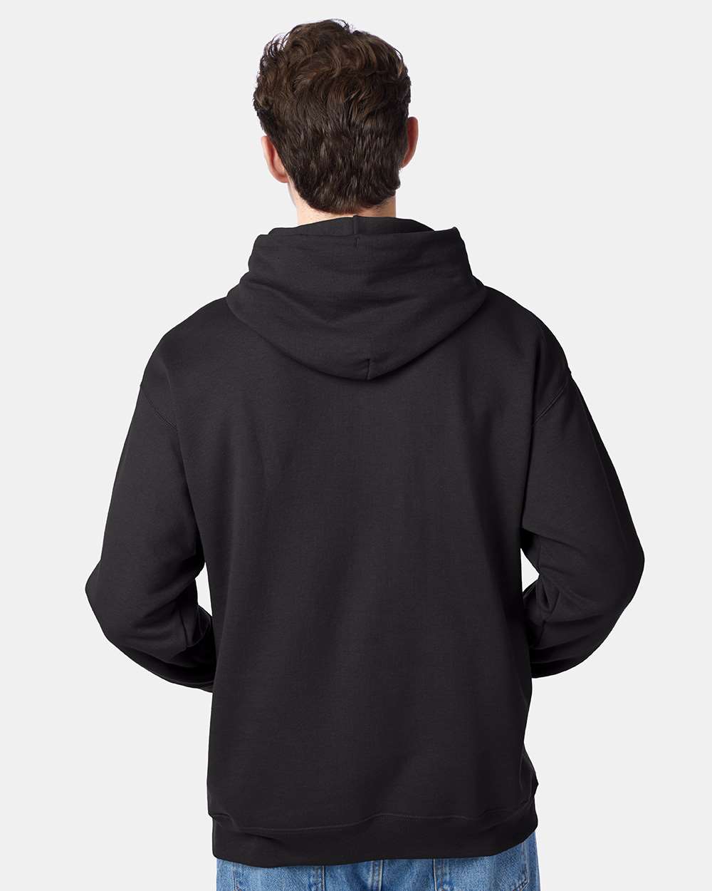 Unisex Ecosmart® Hooded Sweatshirt - OnModelBack - B22000503 - Black