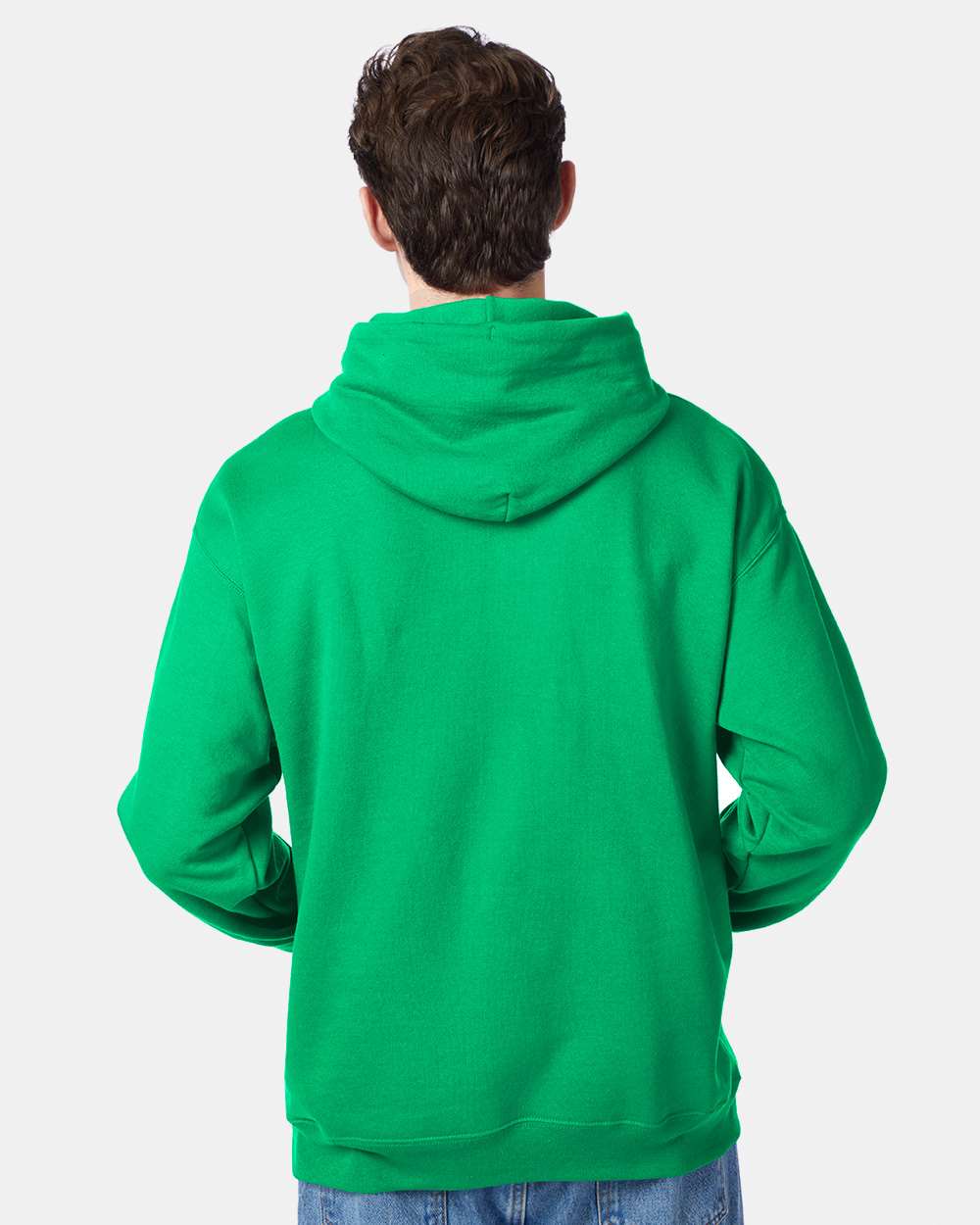 Unisex Ecosmart® Hooded Sweatshirt - OnModelBack - B22000603 - Kelly Green