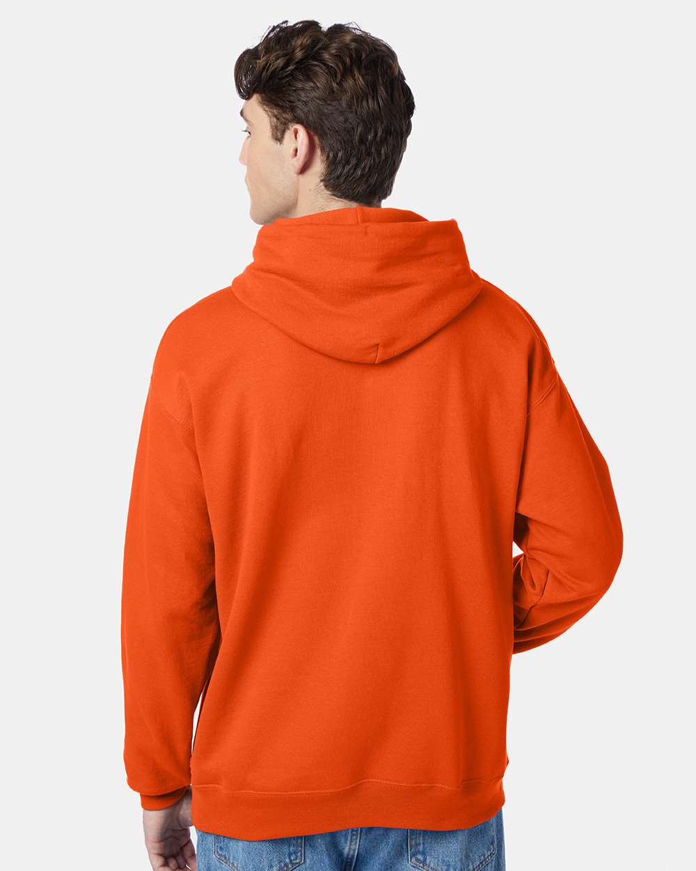 Unisex Ecosmart® Hooded Sweatshirt - OnModelBack - B22000663 - Orange