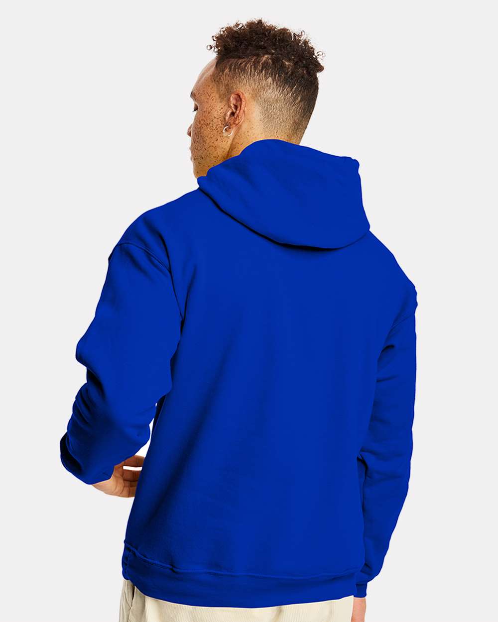 Unisex Ecosmart® Hooded Sweatshirt - OnModelBack - B22000753 - Athletic Royal