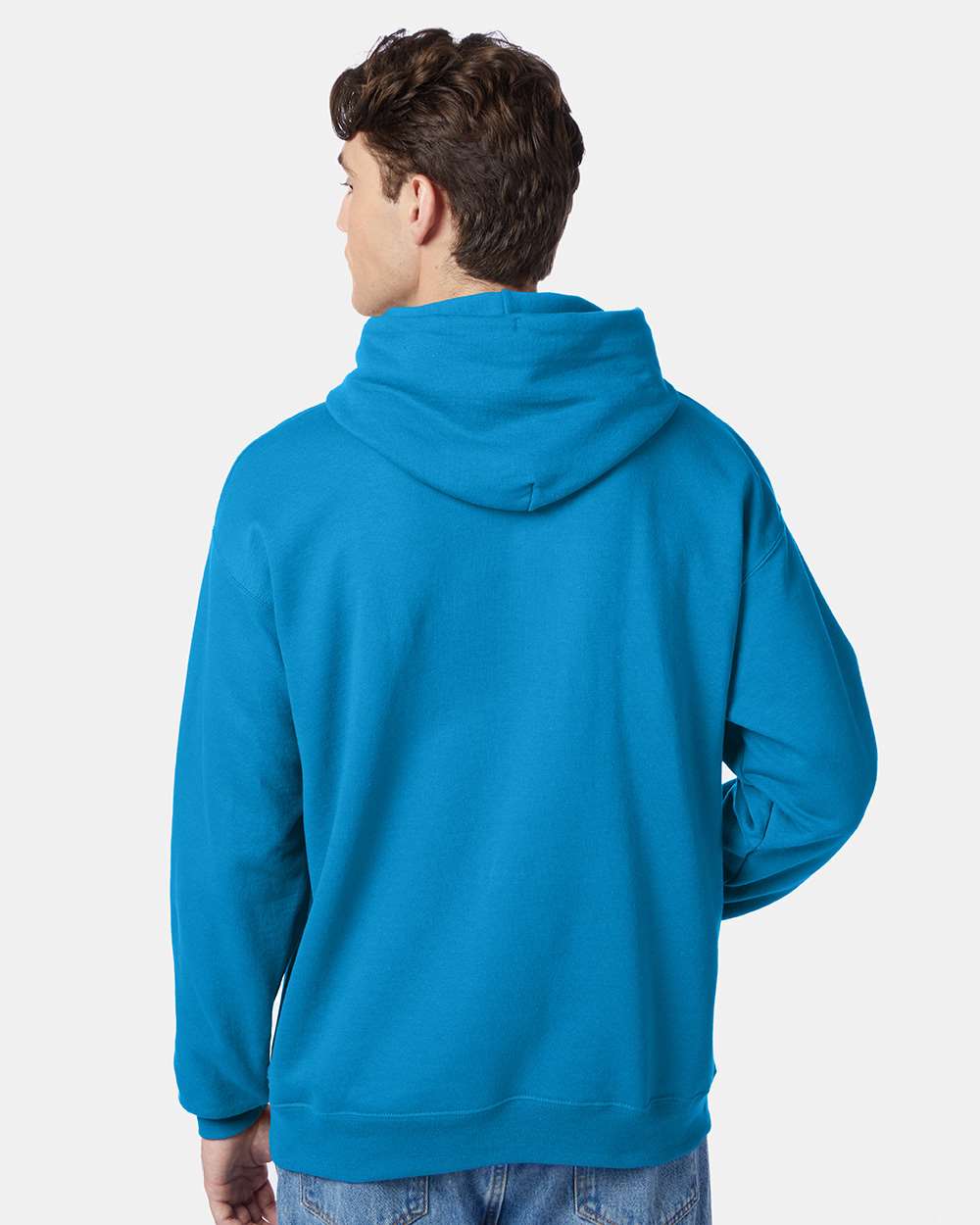 Unisex Ecosmart® Hooded Sweatshirt - OnModelBack - B22000763 - Teal