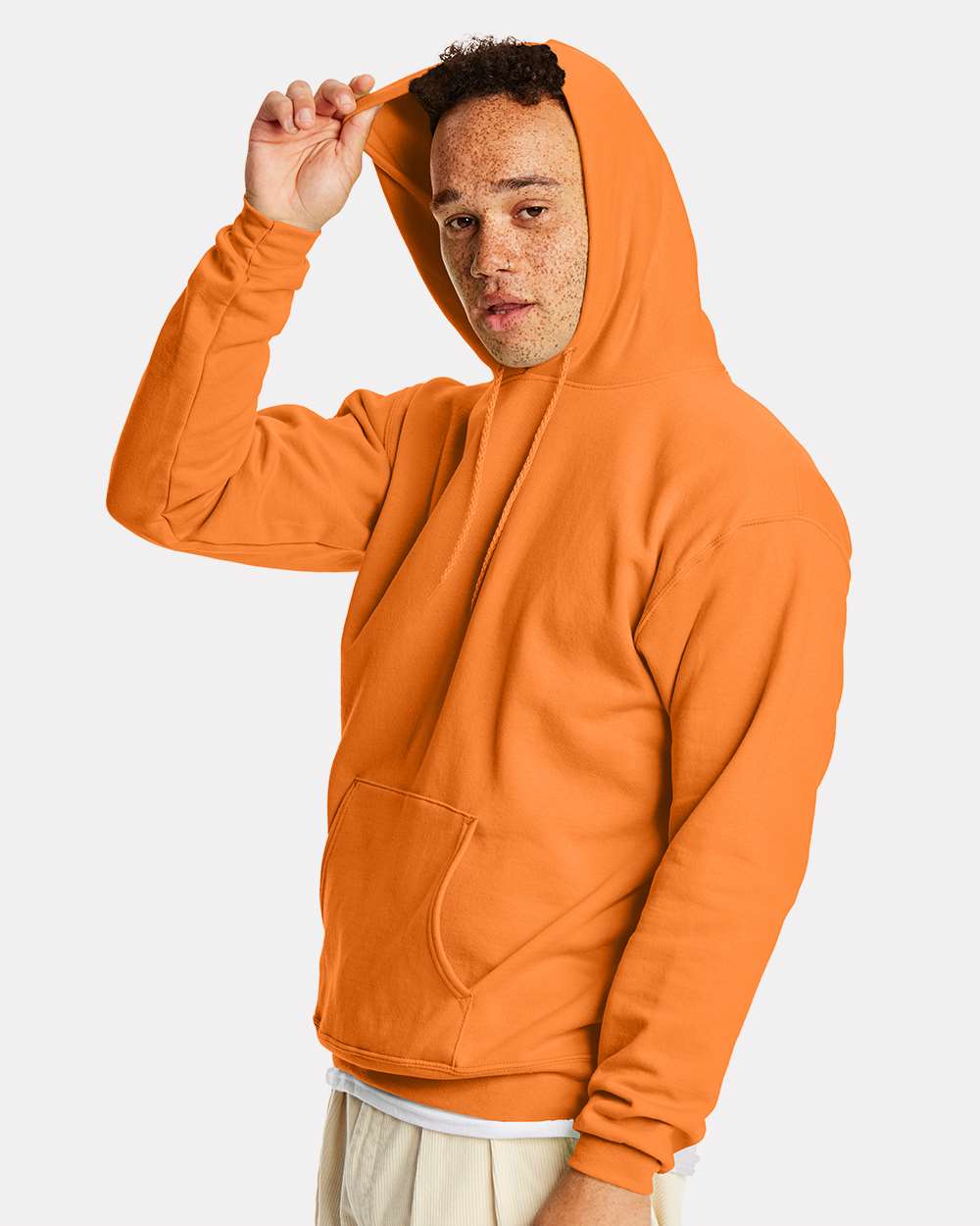 Unisex Ecosmart® Hooded Sweatshirt - OnModelSide - B22000133 - Tennessee Orange