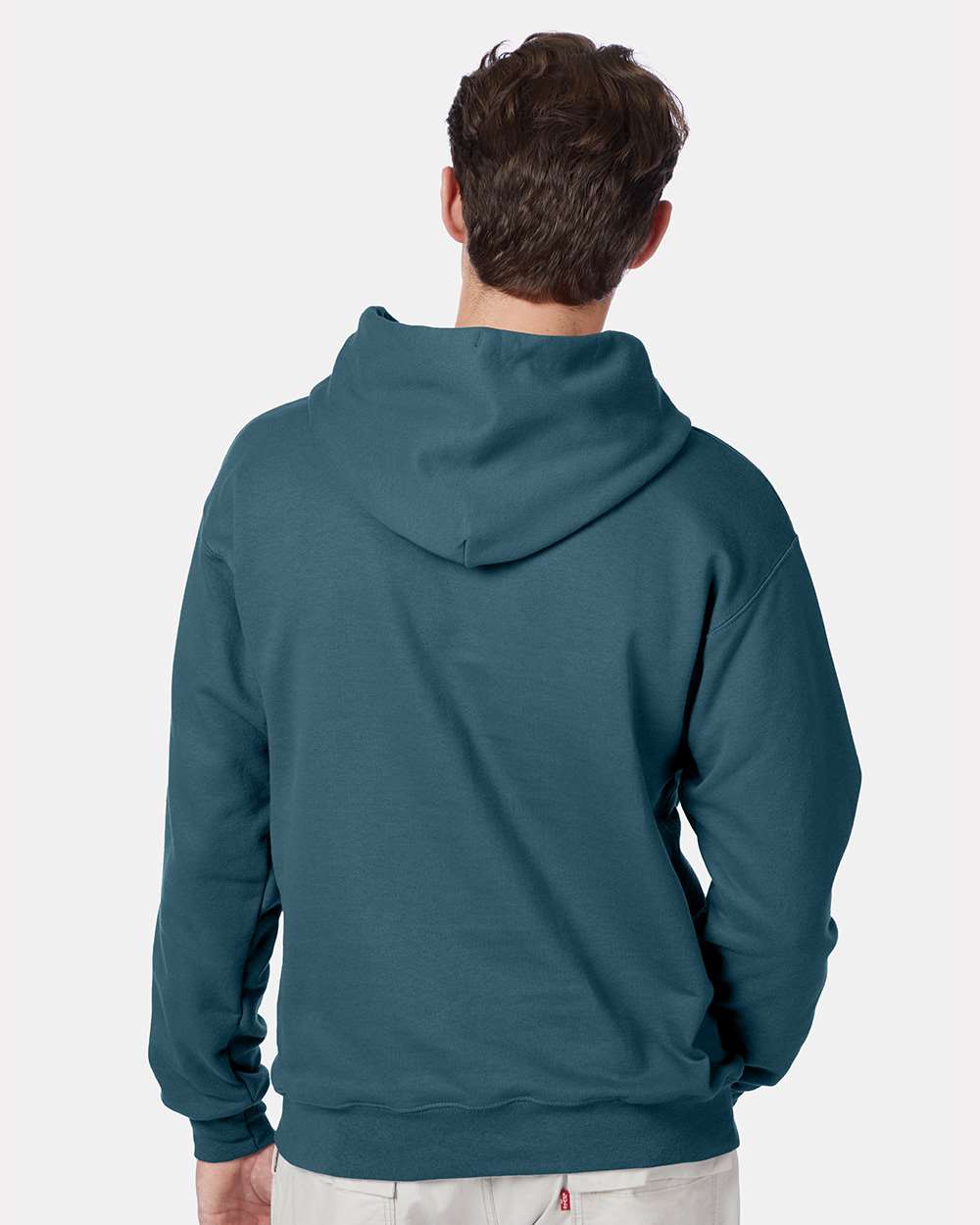 Unisex Ultimate Cotton® Hooded Sweatshirt - OnModelBack - B22200173 - Cactus