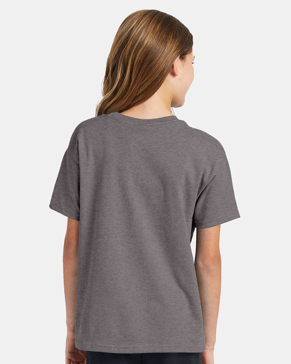 Youth Ecosmart™ T-Shirt - OnModelBack - B30500082 - Oxford Grey