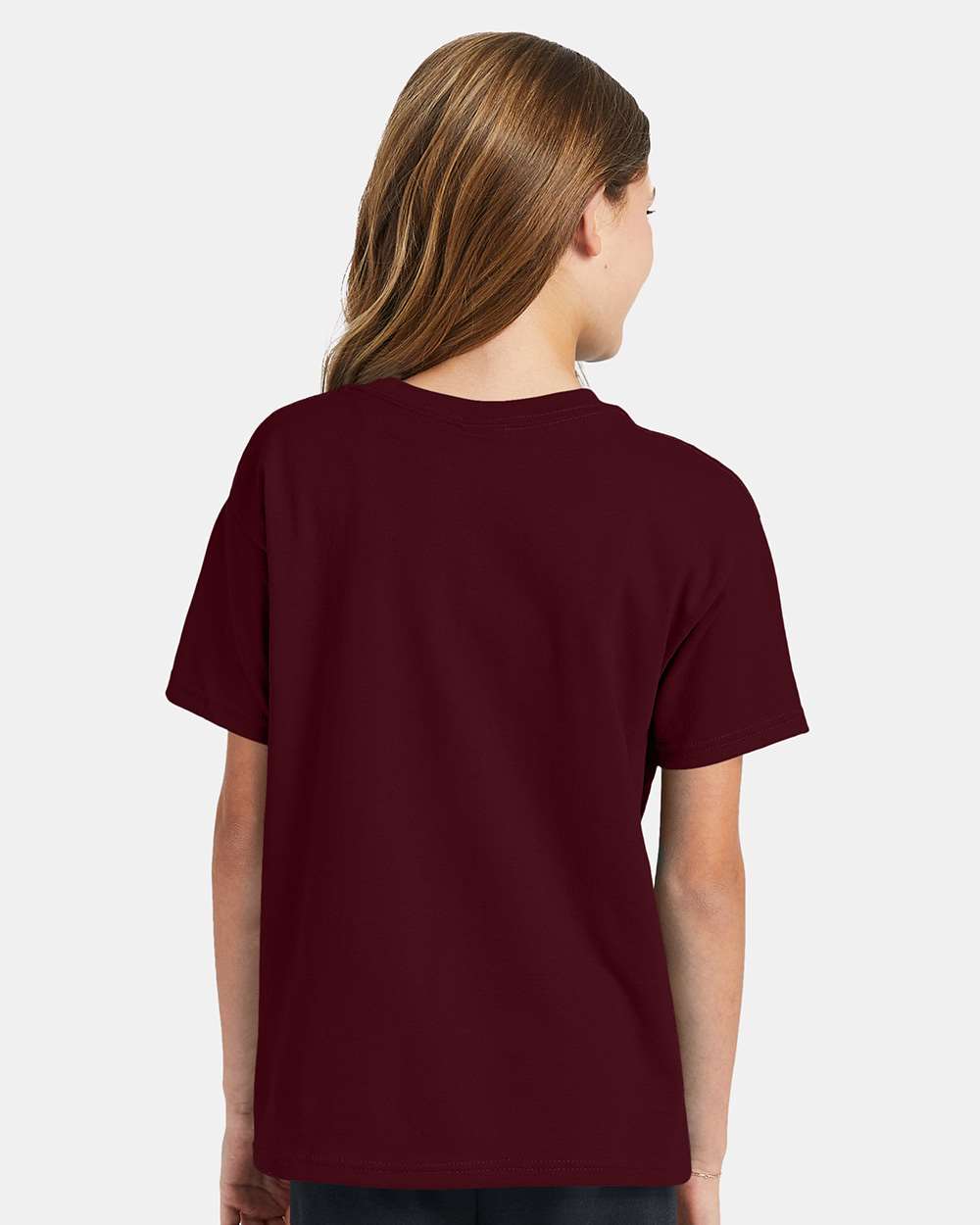 Youth Ecosmart™ T-Shirt - OnModelBack - B30500532 - Maroon