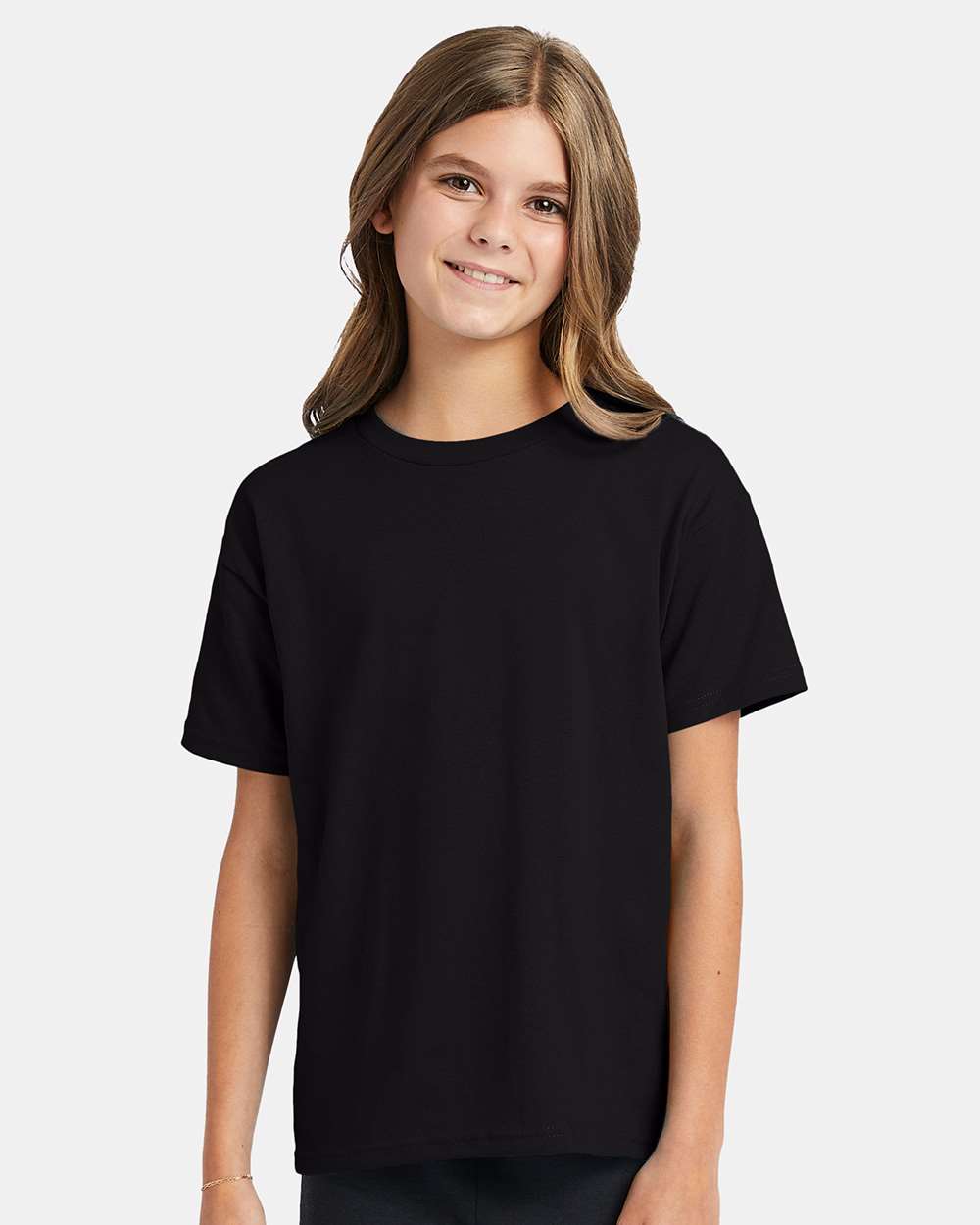 Youth Ecosmart™ T-Shirt - OnModelFront - B30500502 - Black