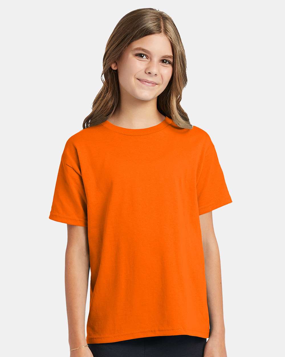 Youth Ecosmart™ T-Shirt - OnModelFront - B30500692 - Safety Orange