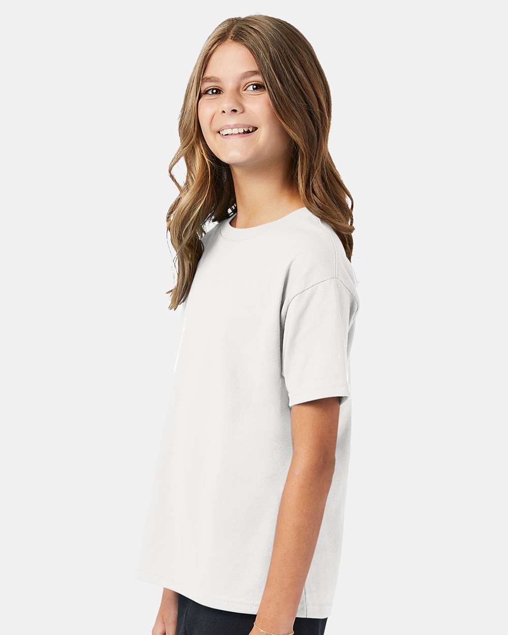 Youth Ecosmart™ T-Shirt - OnModelSide - B30500002 - White