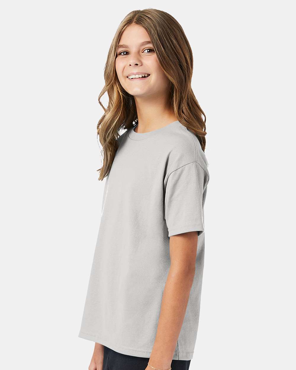Youth Ecosmart™ T-Shirt - OnModelSide - B30500022 - Ash