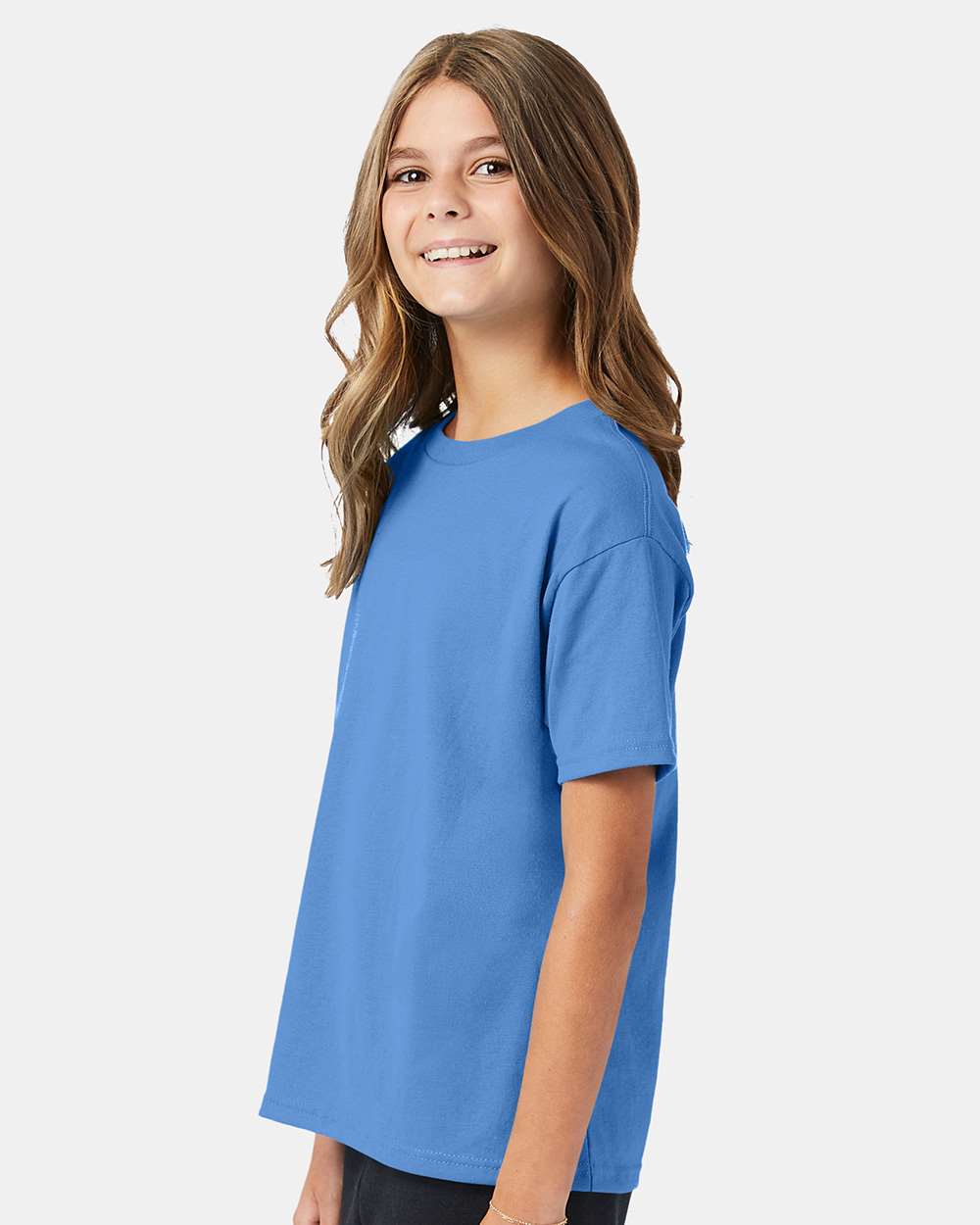 Youth Ecosmart™ T-Shirt - OnModelSide - B30500272 - Carolina Blue