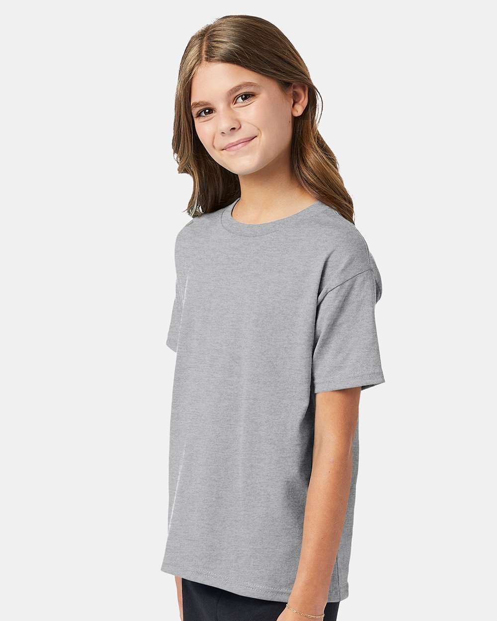 Youth Ecosmart™ T-Shirt - OnModelSide - B30500582 - Light Steel
