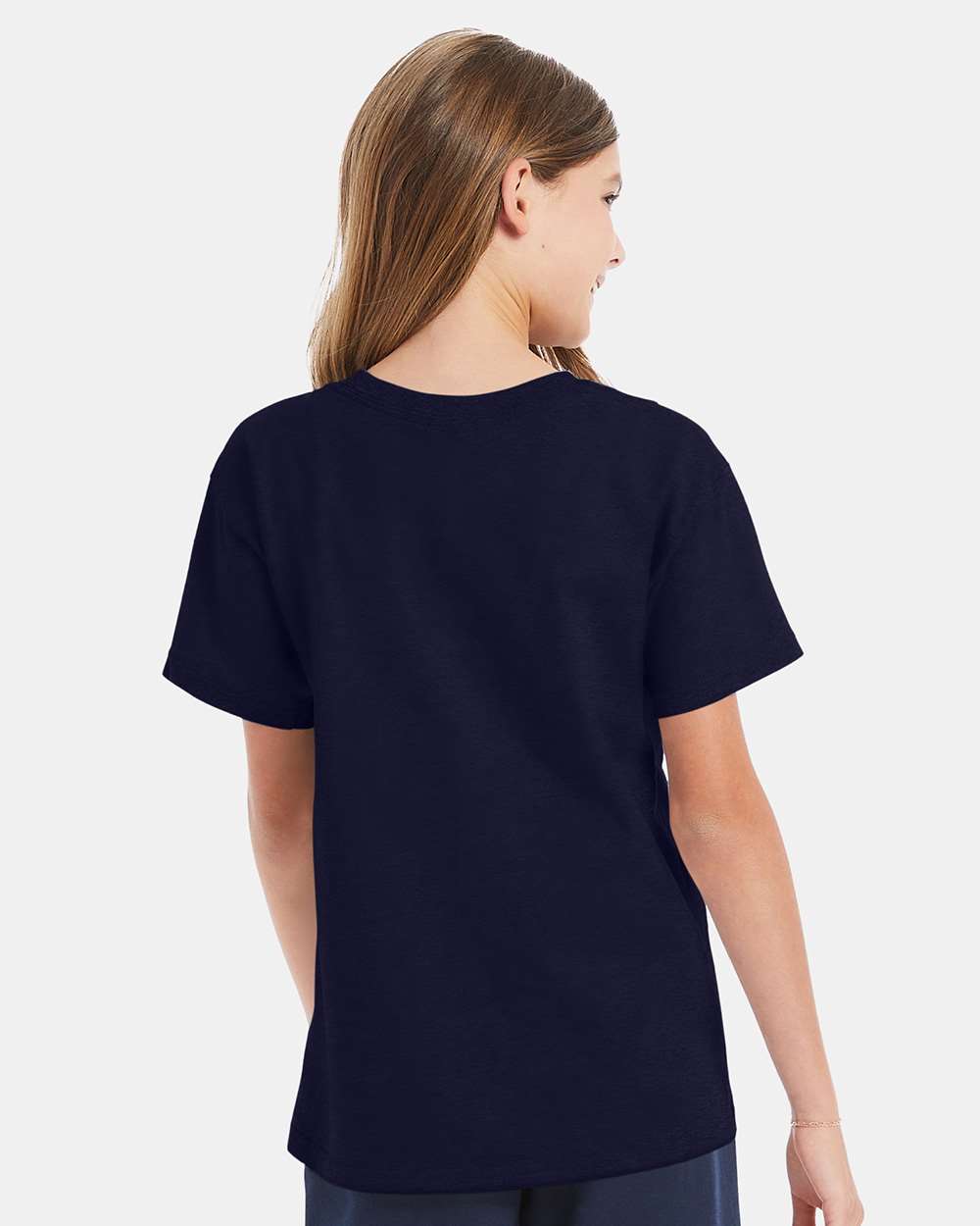 Youth Essential-T T-Shirt - OnModelBack - B31500692 - Athletic Navy