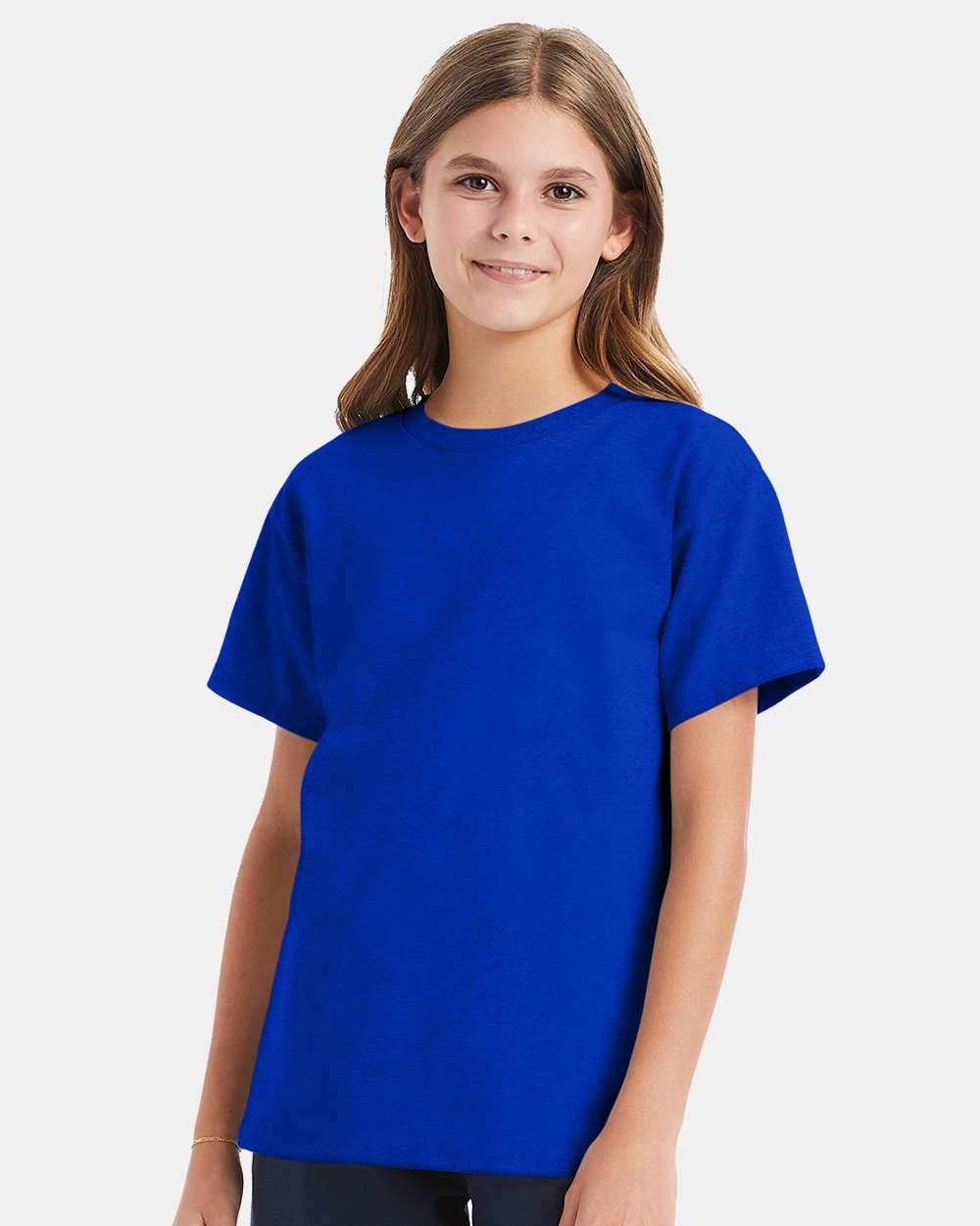 Youth Essential-T T-Shirt - OnModelFront - B31500752 - Athletic Royal