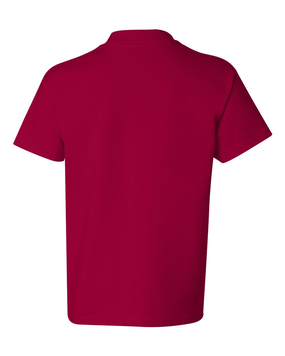 Youth Authentic T-Shirt - Back - B31600702 - Deep Red