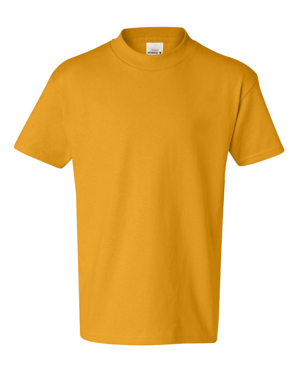 Youth Authentic T-Shirt - Front - B31600122 - Gold