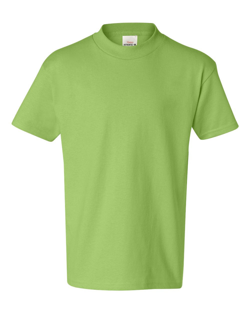 Youth Authentic T-Shirt - Front - B31600173 - Lime