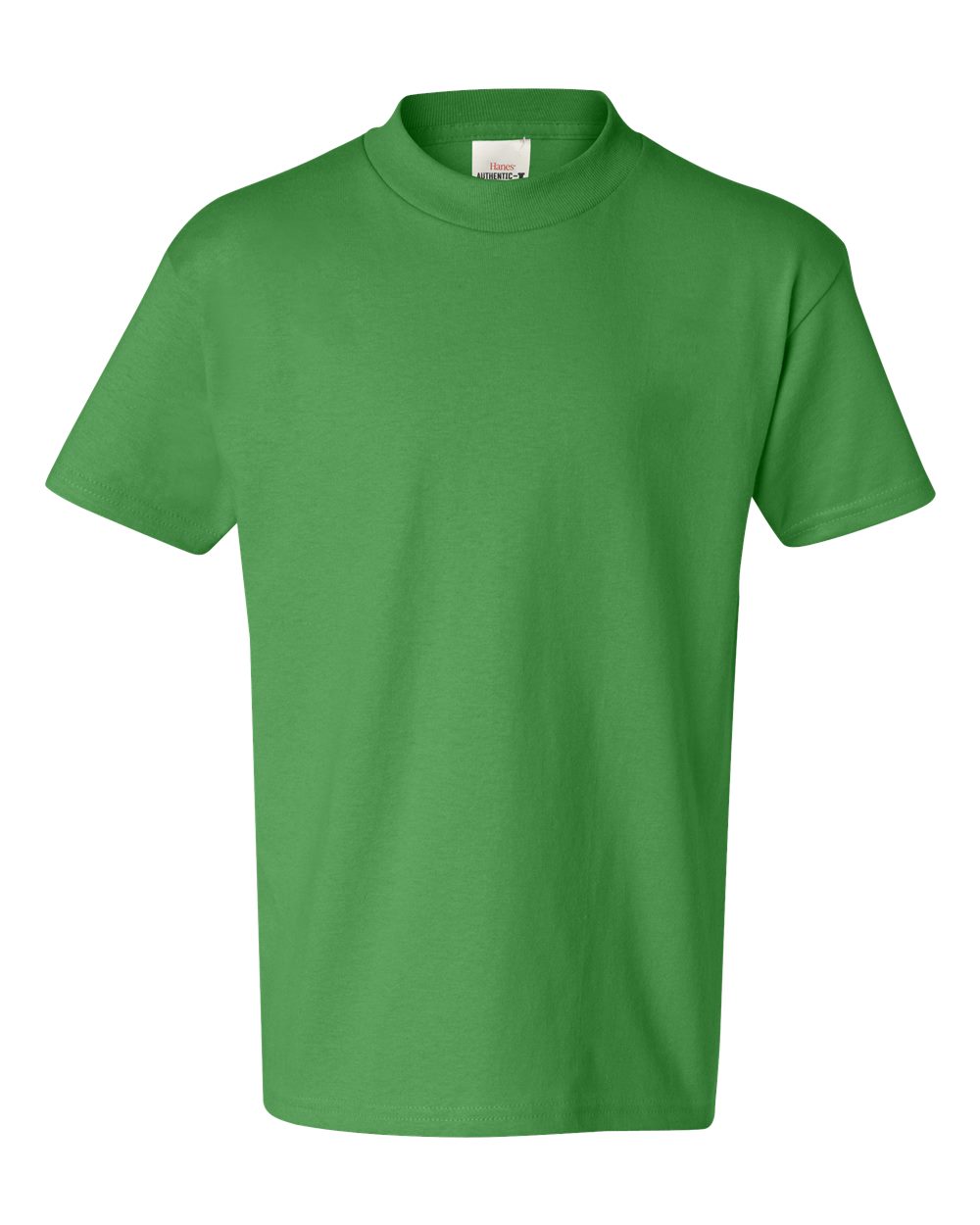 Youth Authentic T-Shirt - Front - B31600622 - Shamrock Green