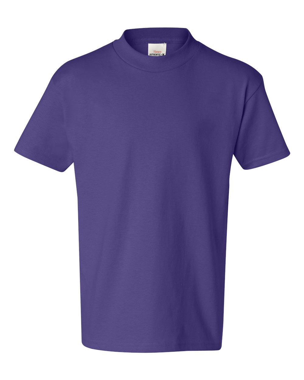 Youth Authentic T-Shirt - Front - B31600673 - Purple