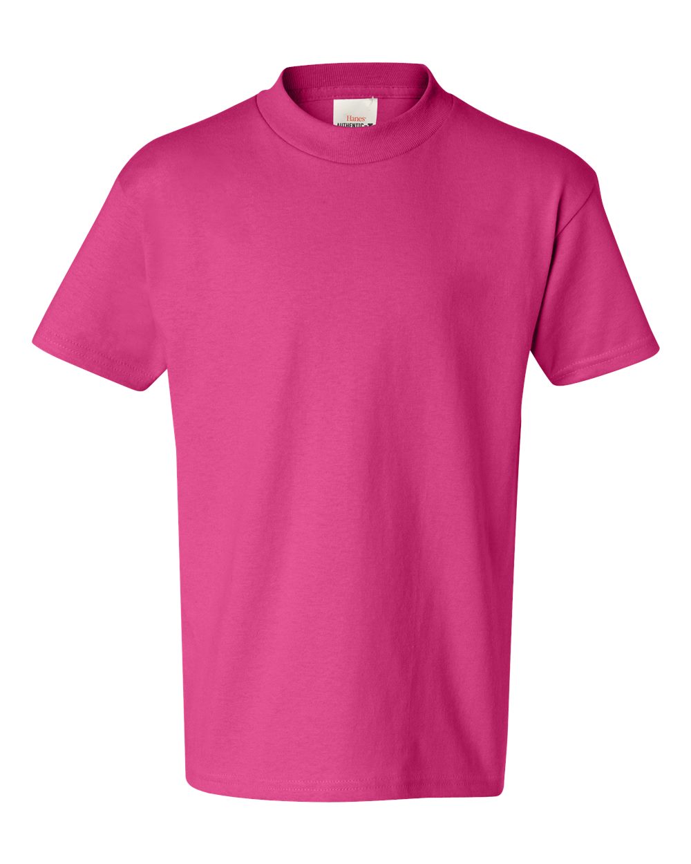 Youth Authentic T-Shirt - Front - B31600693 - Wow Pink