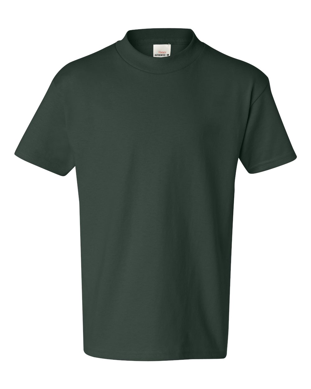 Youth Authentic T-Shirt - Front - B31600872 - Deep Forest