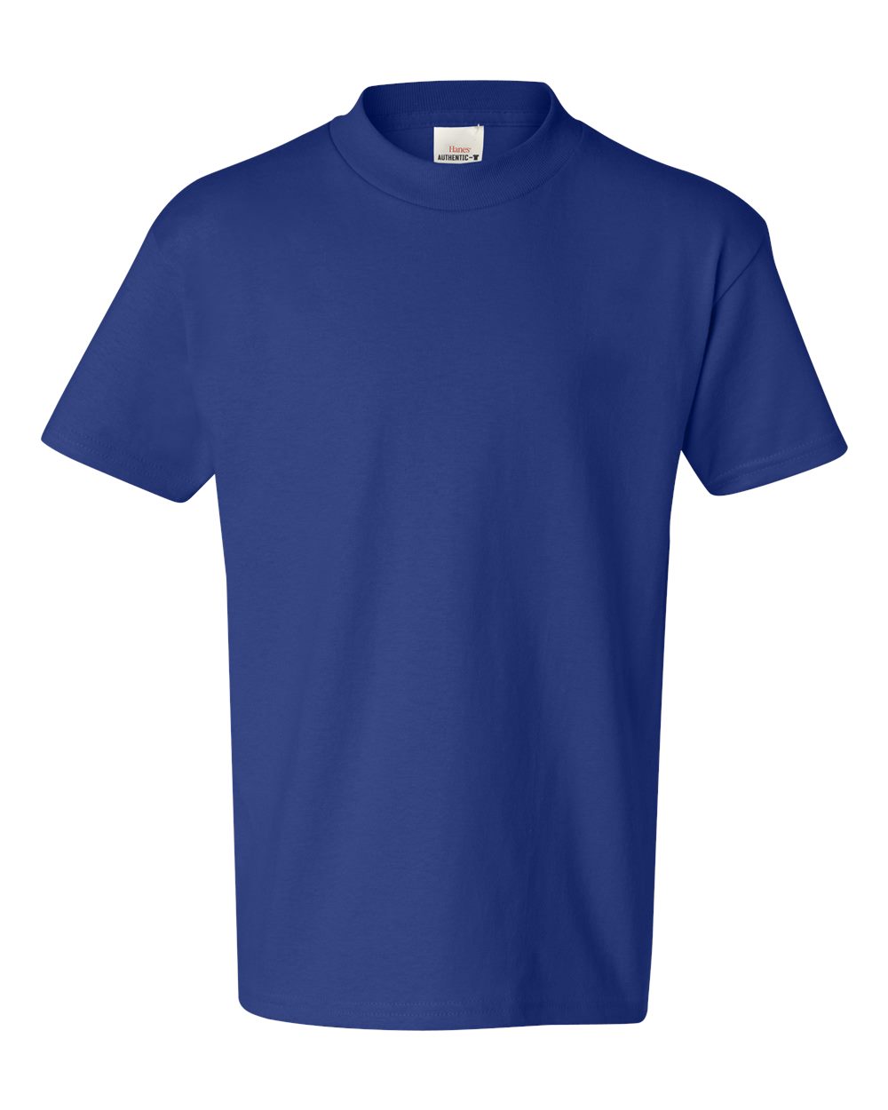 Youth Authentic T-Shirt - Front - B31600882 - Deep Royal