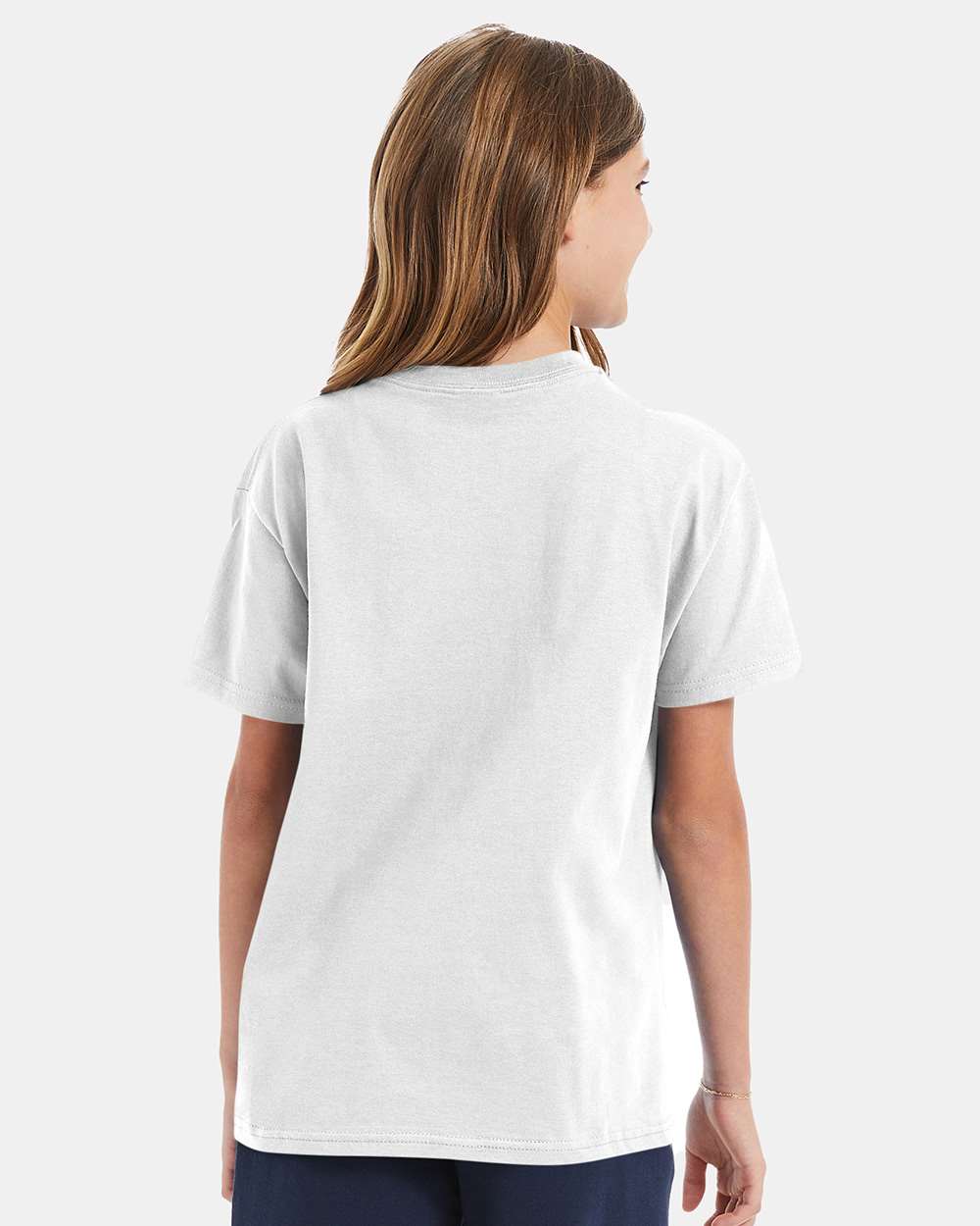 Youth Authentic T-Shirt - OnModelBack - B31600002 - White