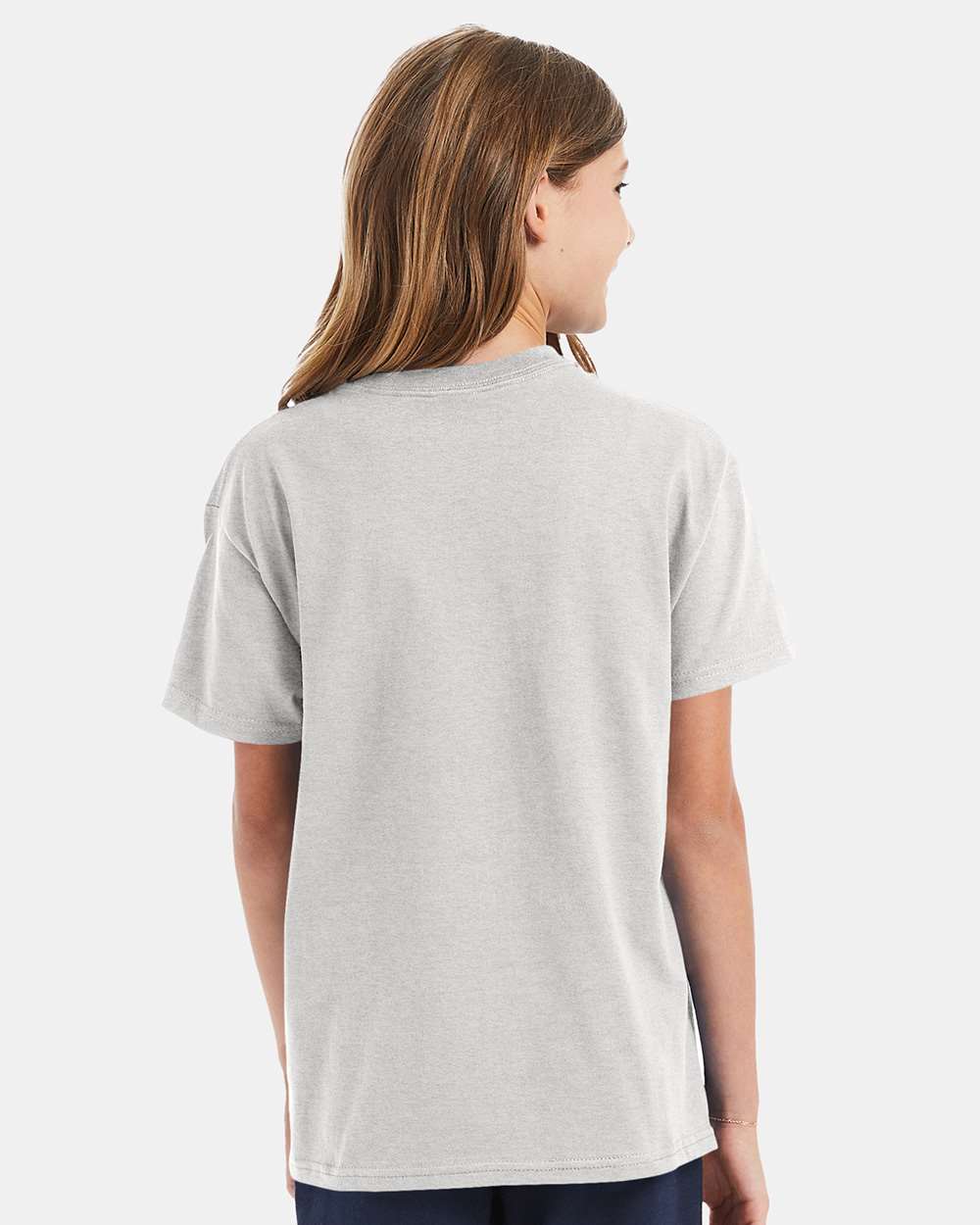 Youth Authentic T-Shirt - OnModelBack - B31600023 - Ash