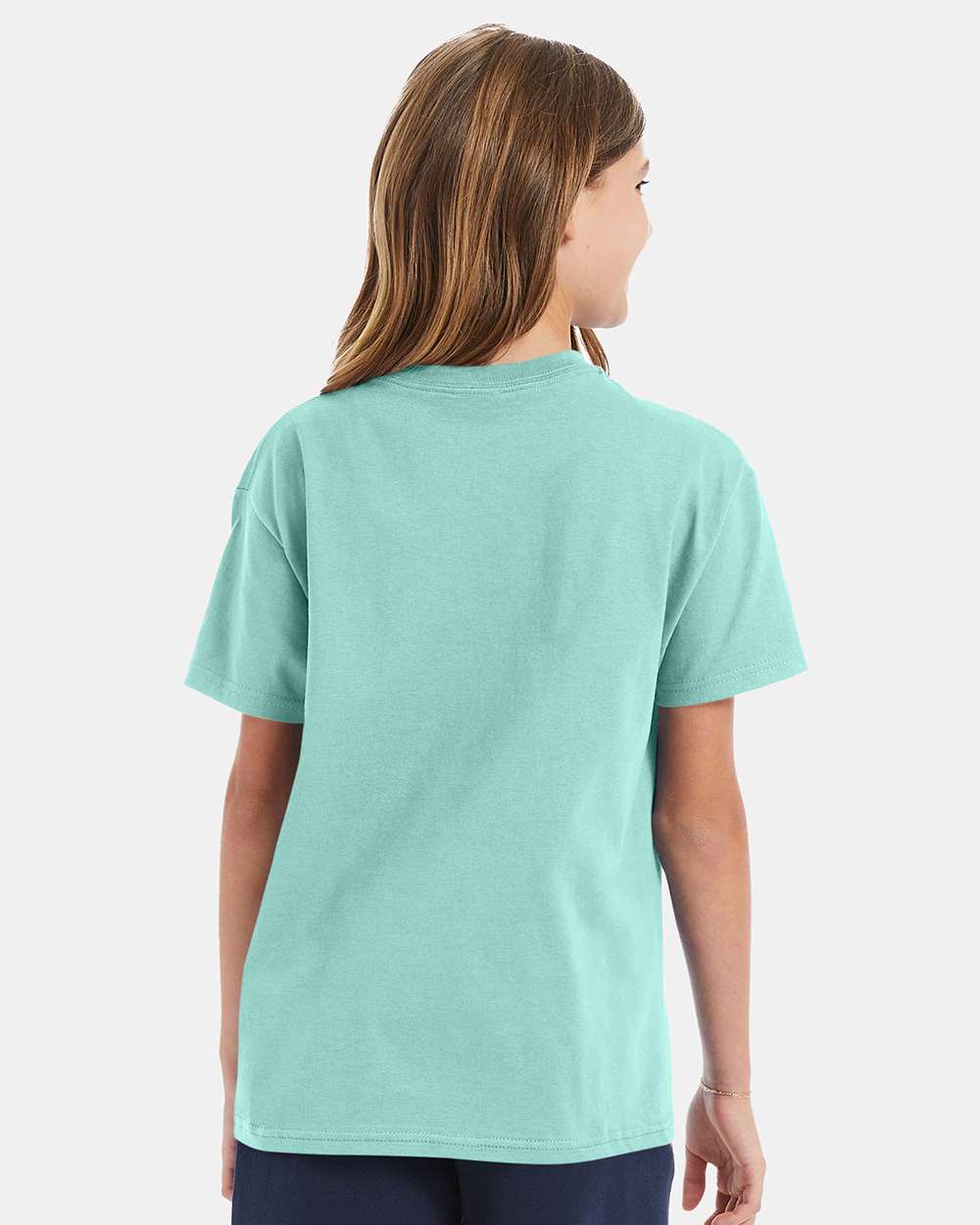 Youth Authentic T-Shirt - OnModelBack - B31600113 - Clean Mint