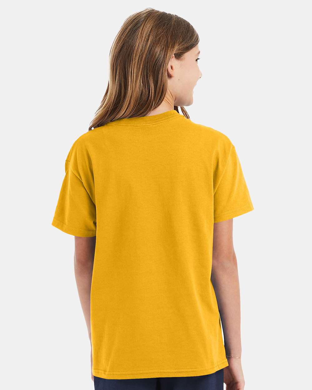 Youth Authentic T-Shirt - OnModelBack - B31600122 - Gold