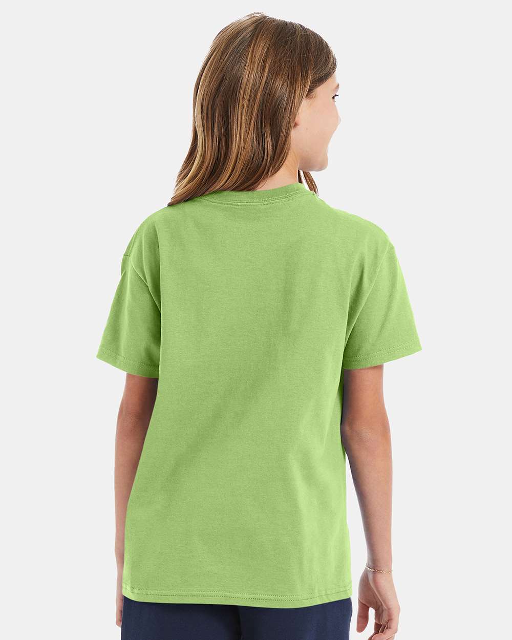 Youth Authentic T-Shirt - OnModelBack - B31600173 - Lime