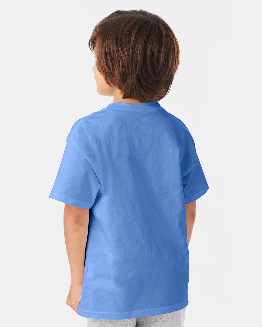 Youth Authentic T-Shirt - OnModelBack - B31600262 - Carolina Blue