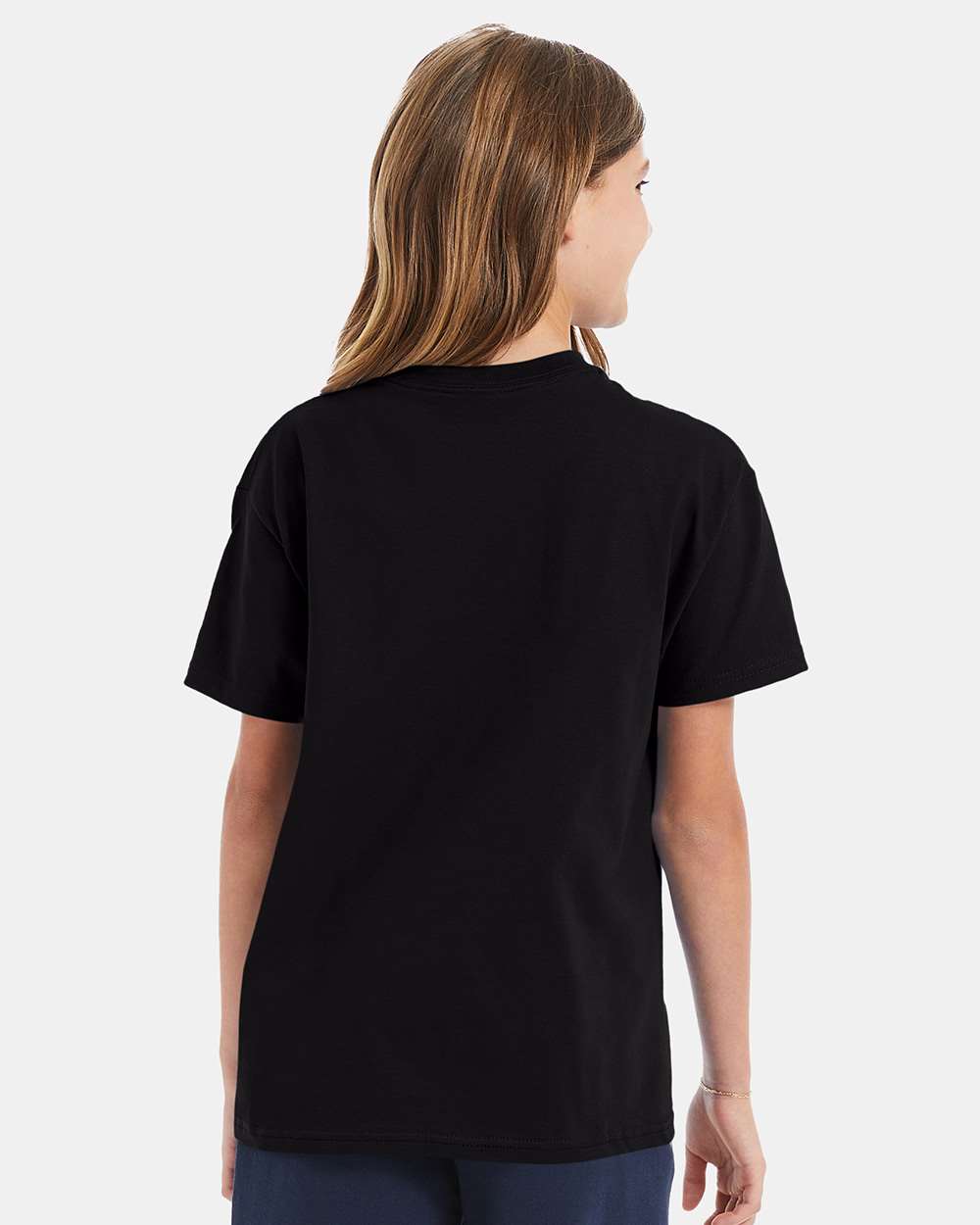 Youth Authentic T-Shirt - OnModelBack - B31600502 - Black
